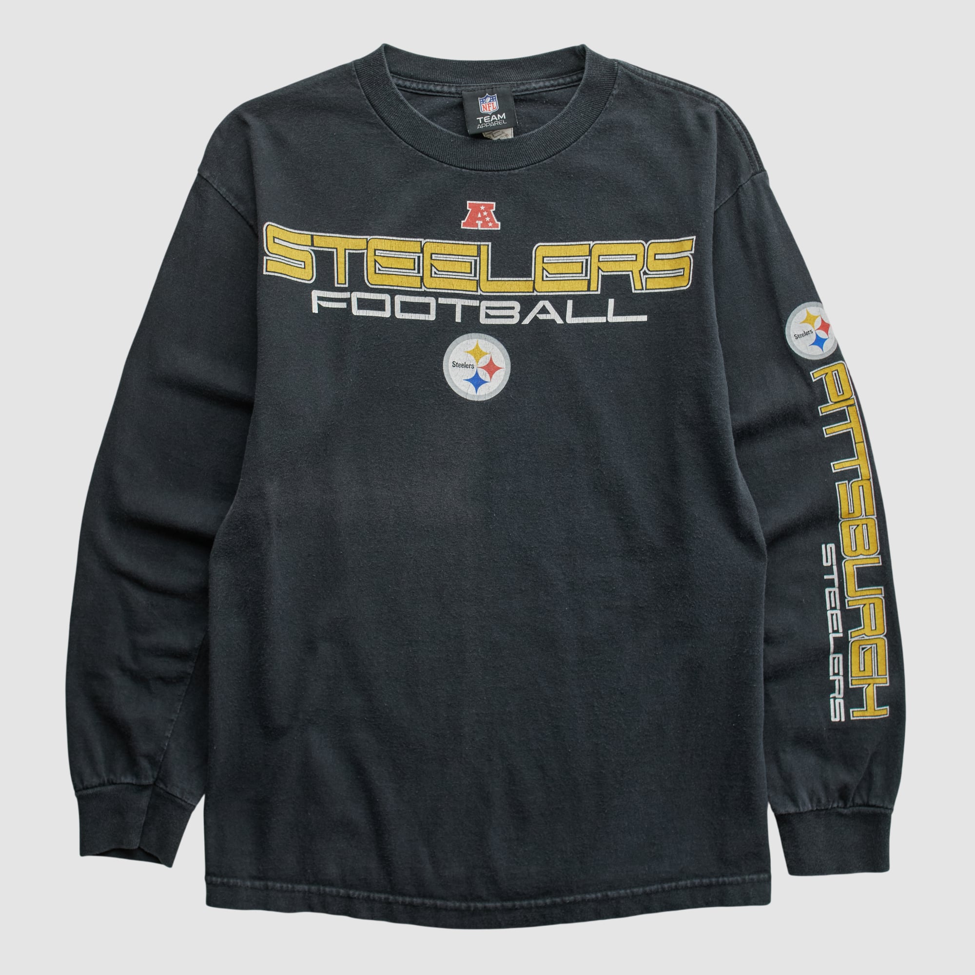 Pittsburgh Steelers NFL 2010s Long Sleeve T-shirt - Black - S