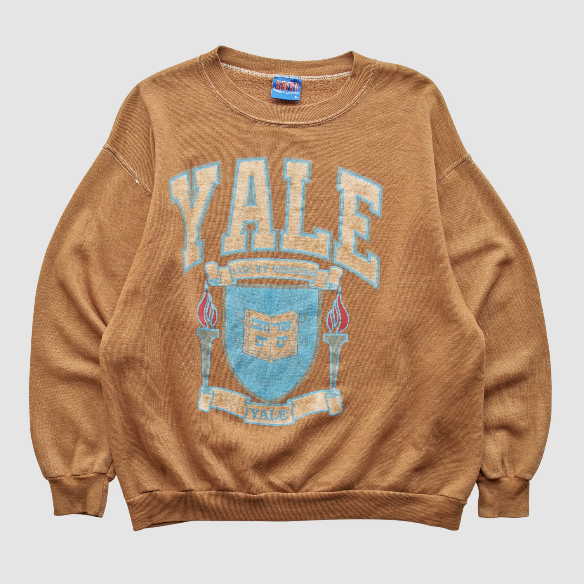 Yale Bulldogs Savvy 90s Pullover Sweatshirt - Clay - XS