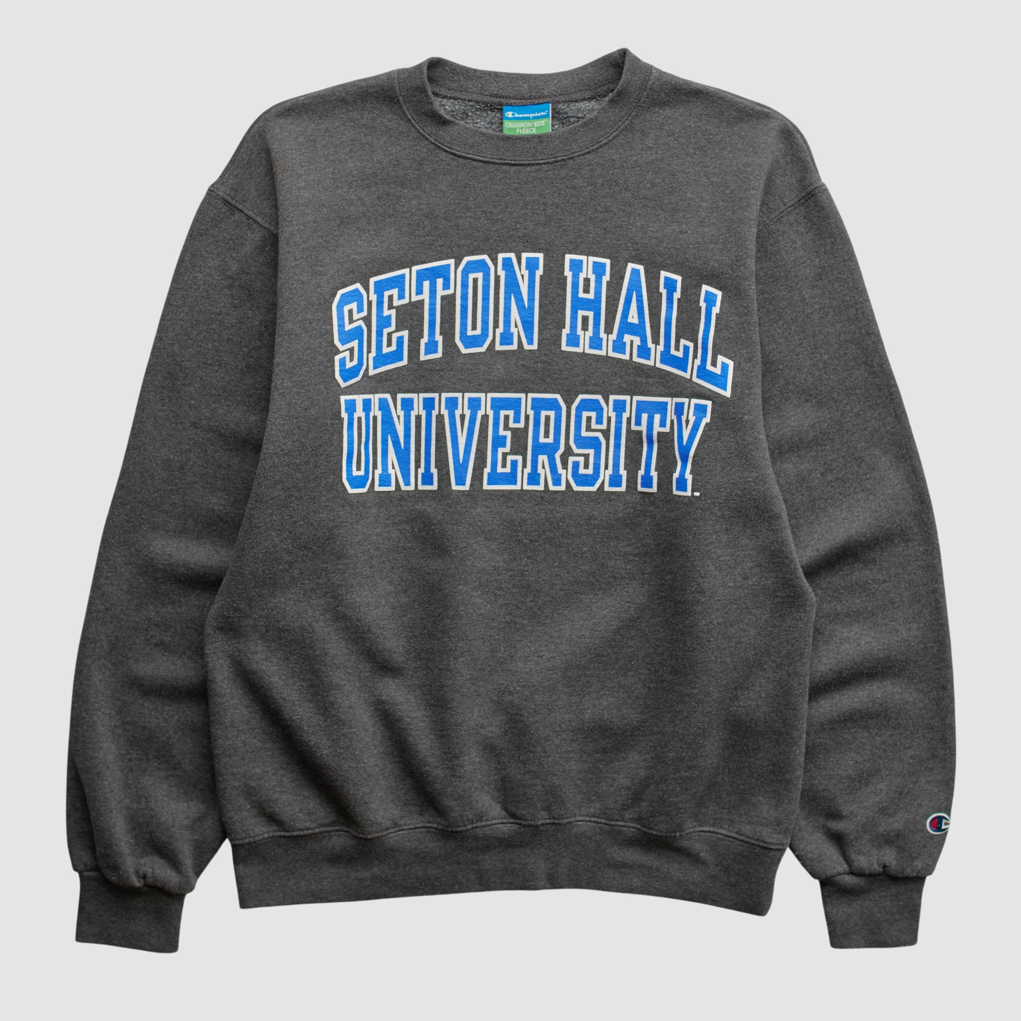 Seton Hall Pirates Champion 2010s Pullover Sweatshirt - Dark Heather Gray - S