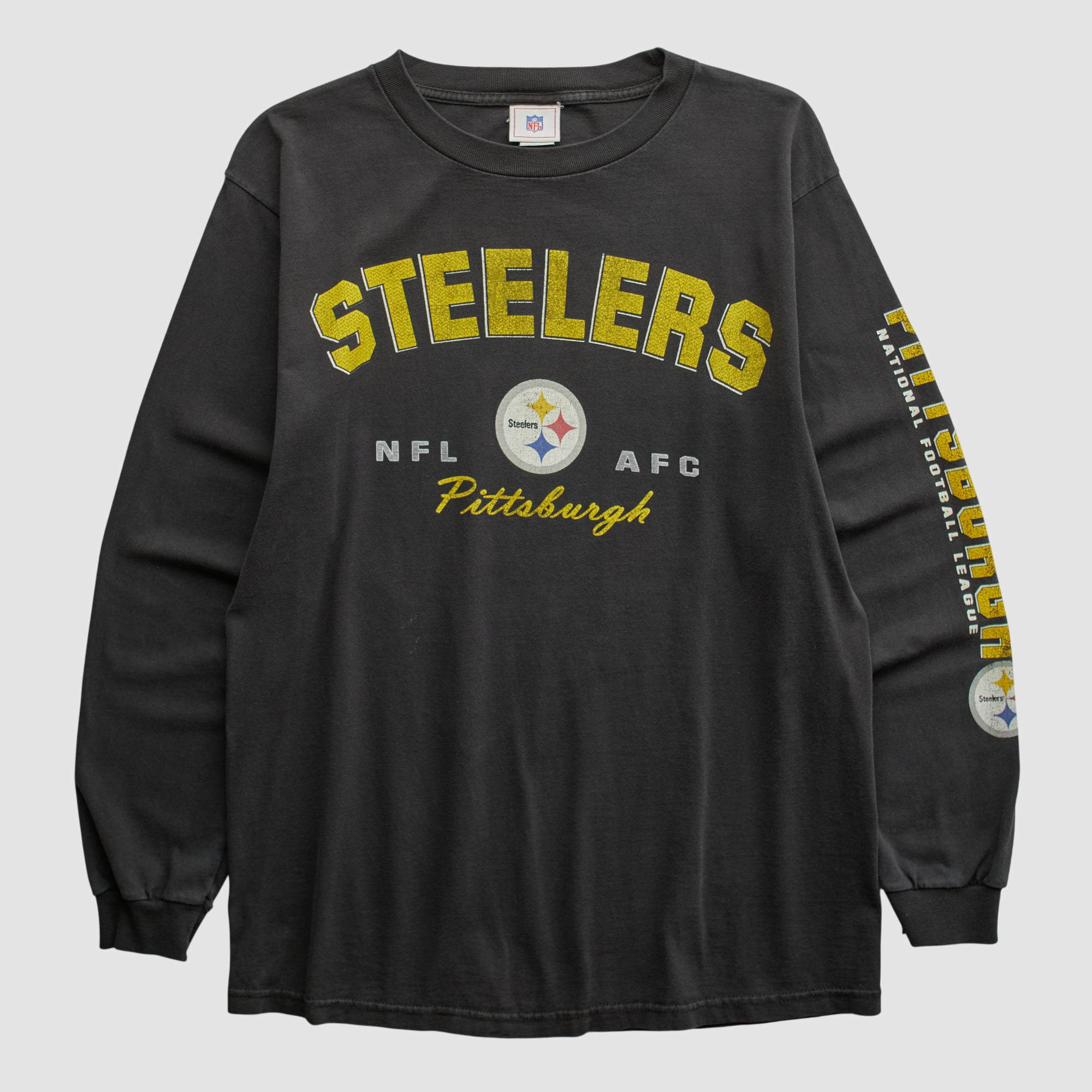 Pittsburgh Steelers NFL 2000s Long Sleeve T-shirt - Black - M