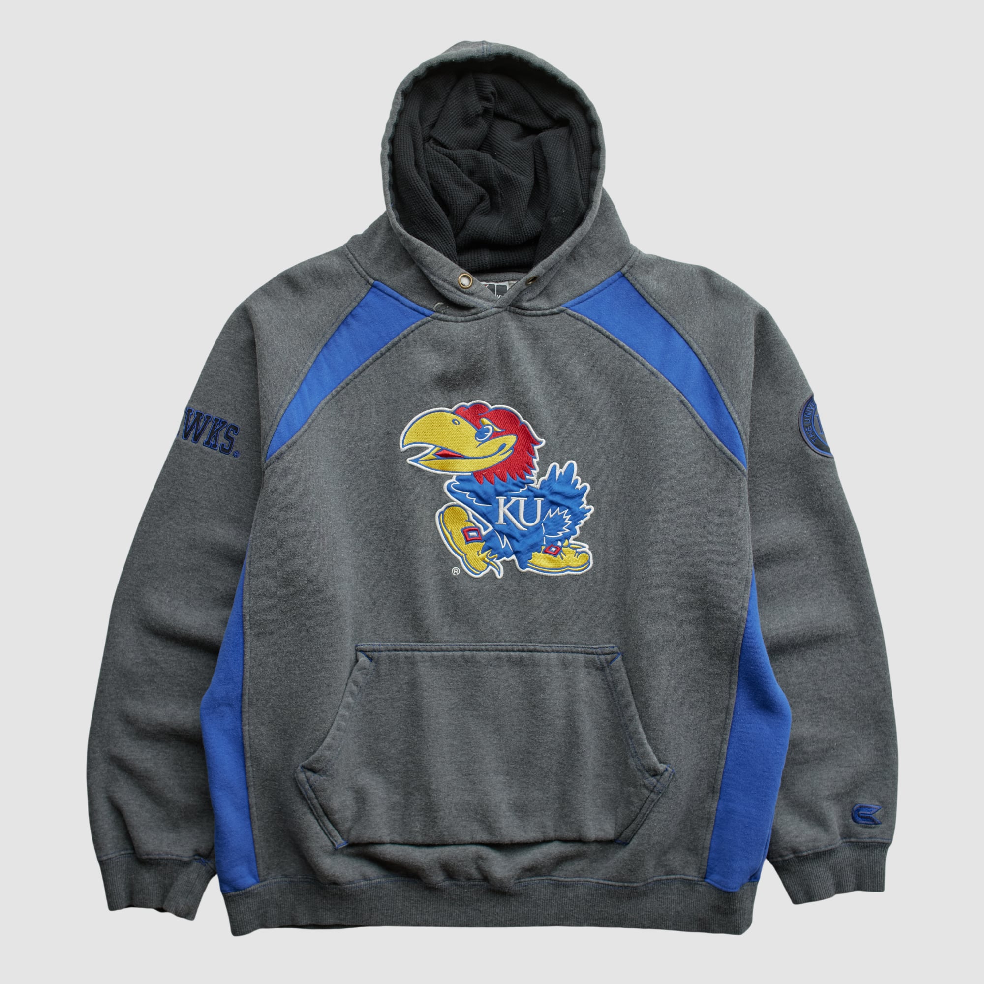 Kansas Jayhawks Colosseum 2010s Hooded Pullover Sweatshirt - Black - L