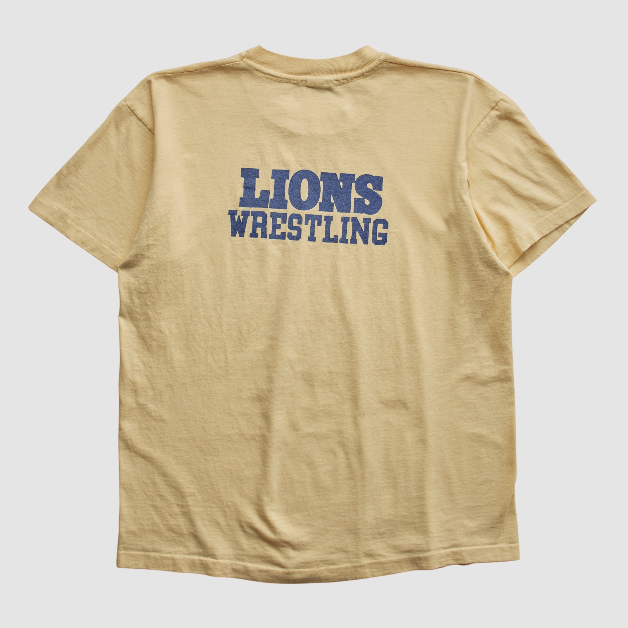 The College of New Jersey Lions Anvil 90s T-shirt - Yellow - S