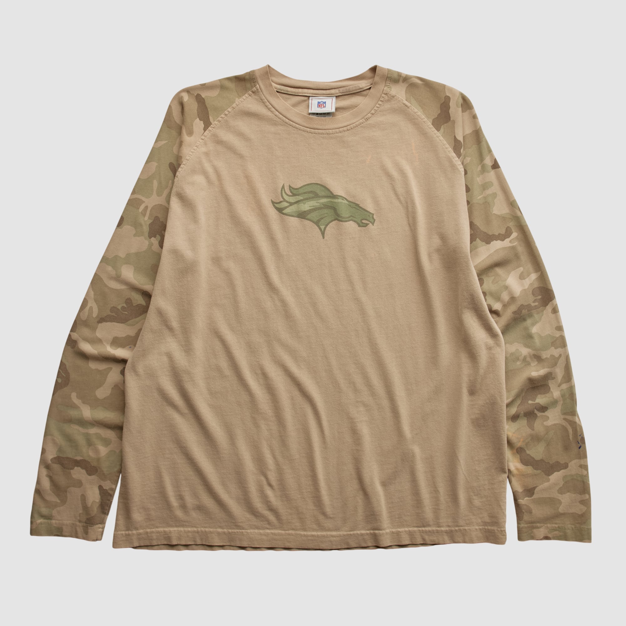 Denver Broncos NFL 2000s Long Sleeve T-shirt - Tan - XL