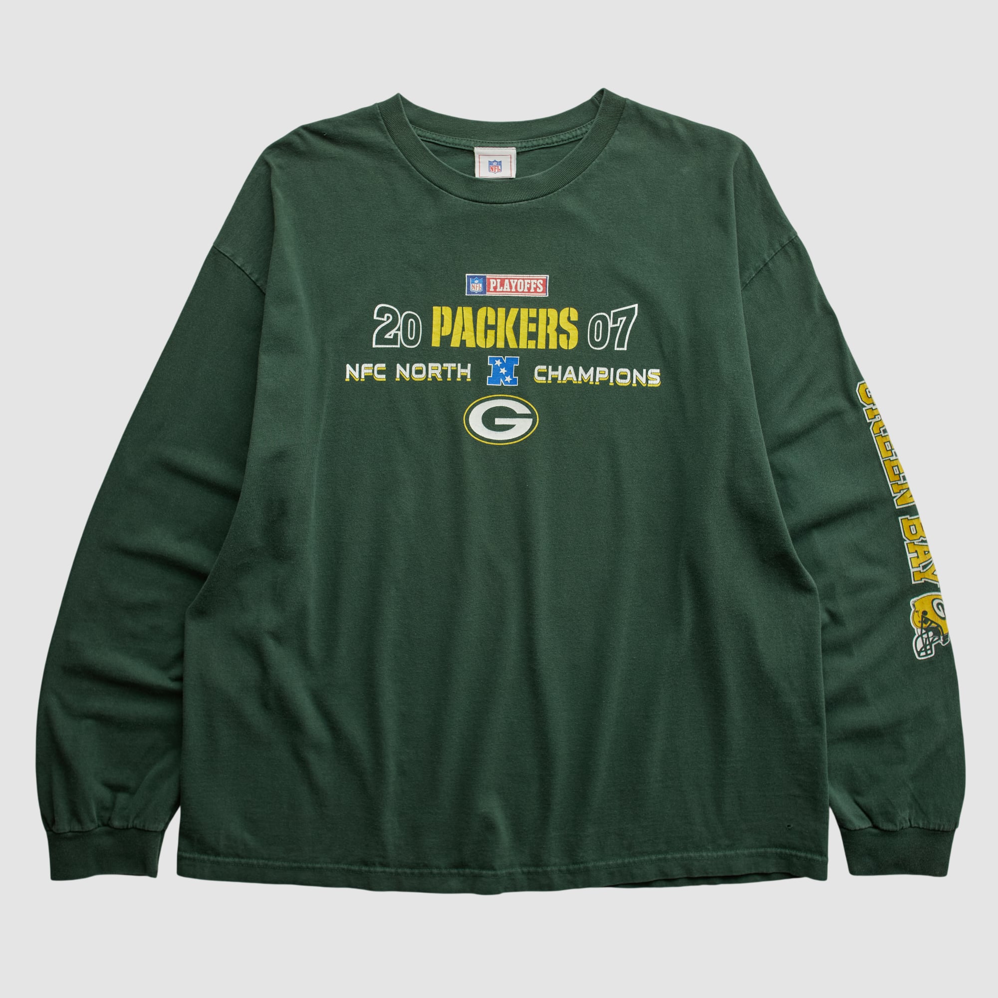 Green Bay Packers NFL 2007 Long Sleeve T-shirt - Green - 2XL