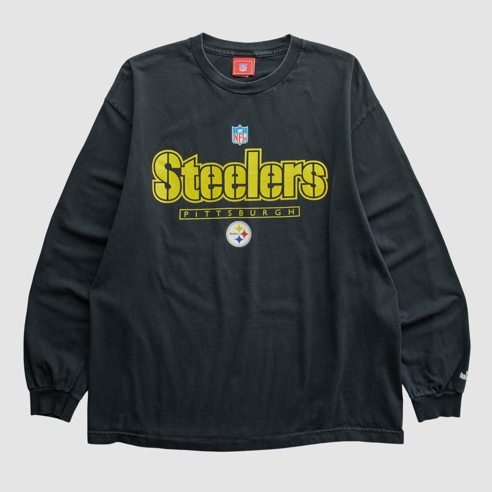 Pittsburgh Steelers NFL 2000s Long Sleeve T-shirt - Black - L