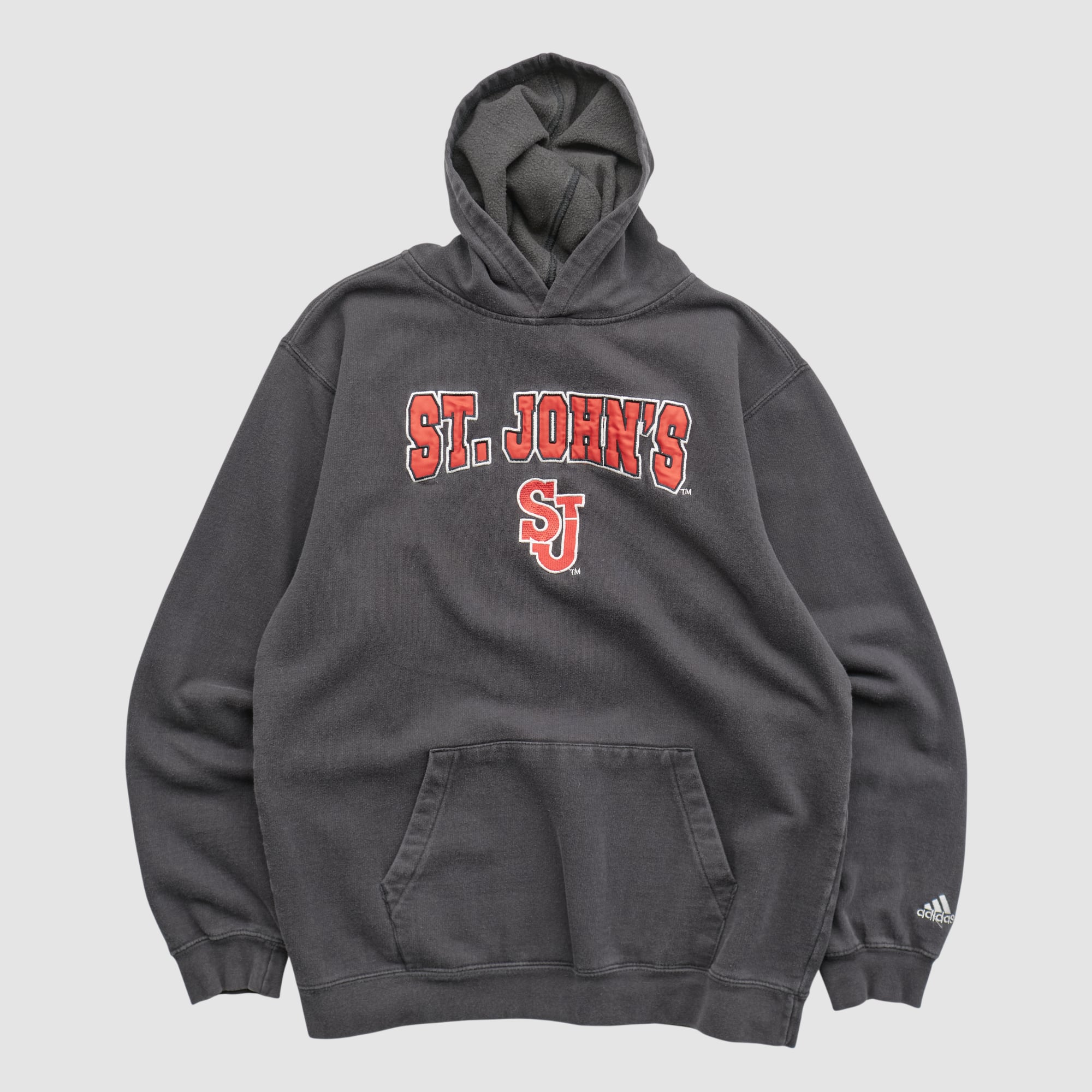 St. John's Red Storm Adidas 2010s Hooded Pullover Sweatshirt - Black - XXS