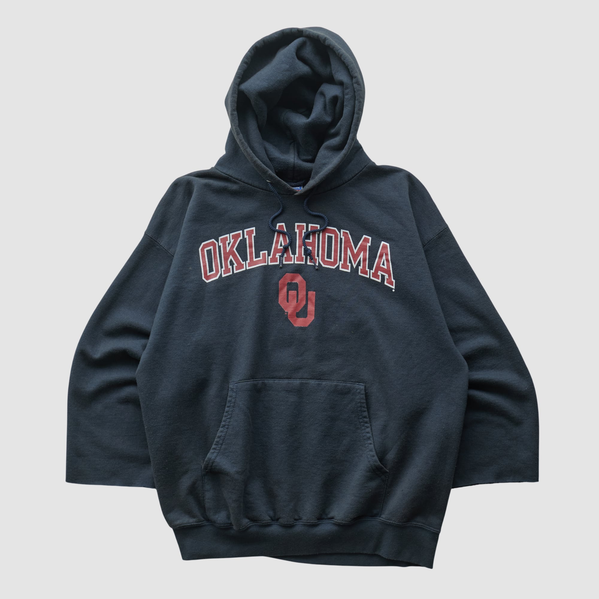 Oklahoma Sooners Champion 2000s Hooded Pullover Sweatshirt - Black - S