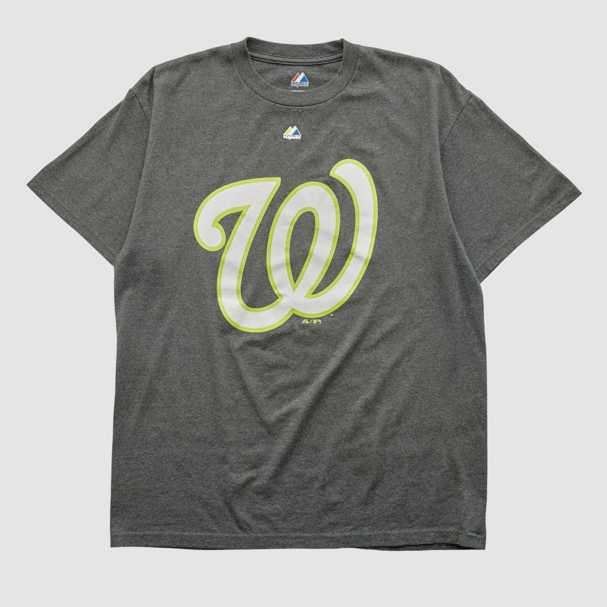 Washington Nationals Majestic 2010s T-shirt - Dark Heather Gray - M