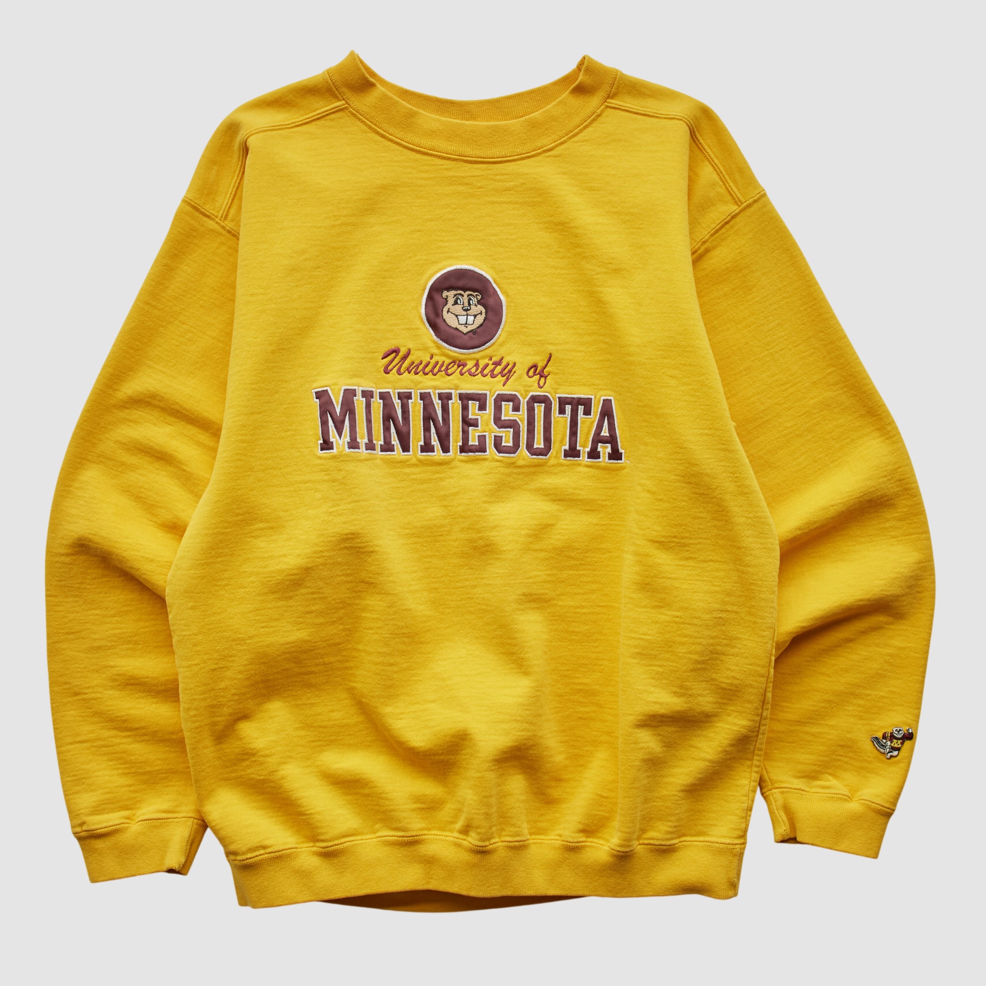 Minnesota Golden Gophers M Wear 2000s Pullover Sweatshirt - Yellow - XS