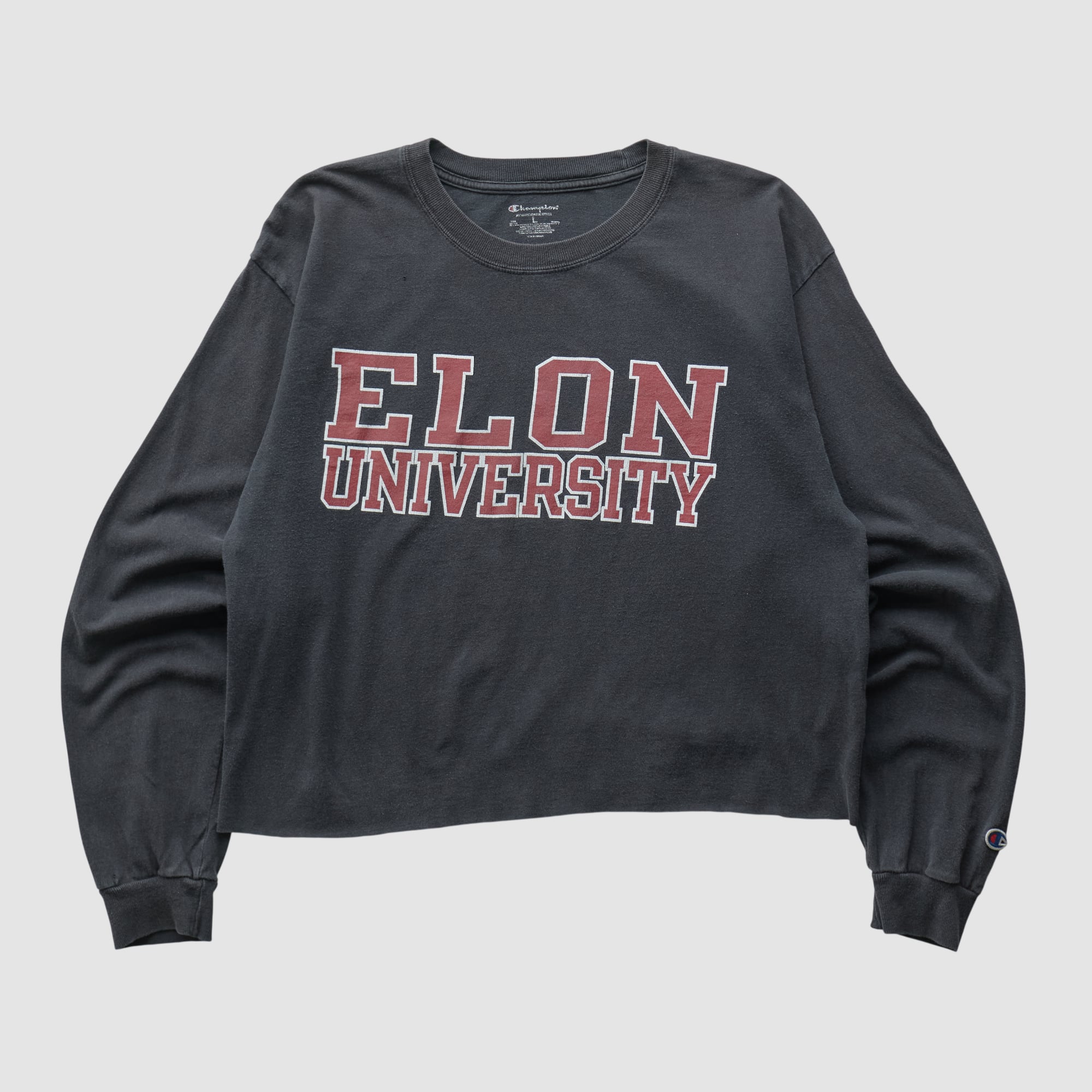 Elon Phoenix Champion 2010s Long Sleeve T-shirt - Black - XS
