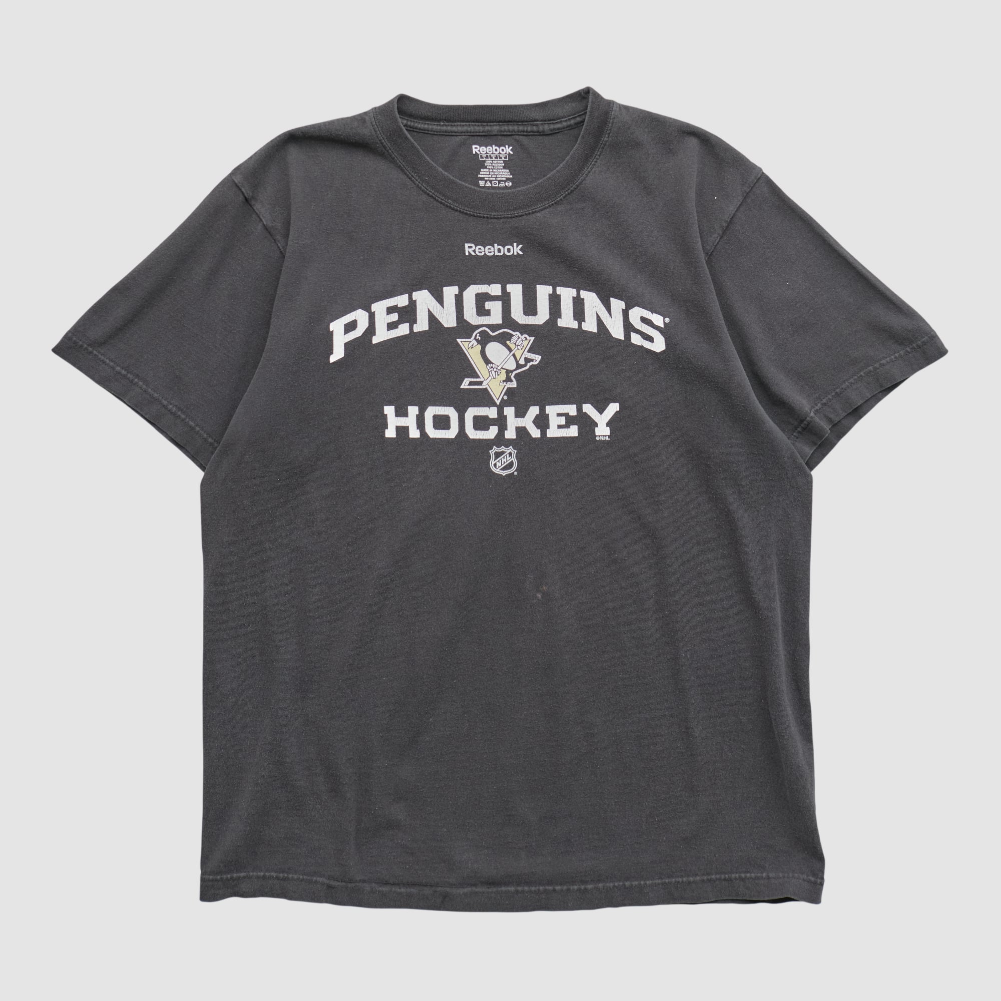 Pittsburgh Penguins Reebok 2010s T-shirt - Black - S