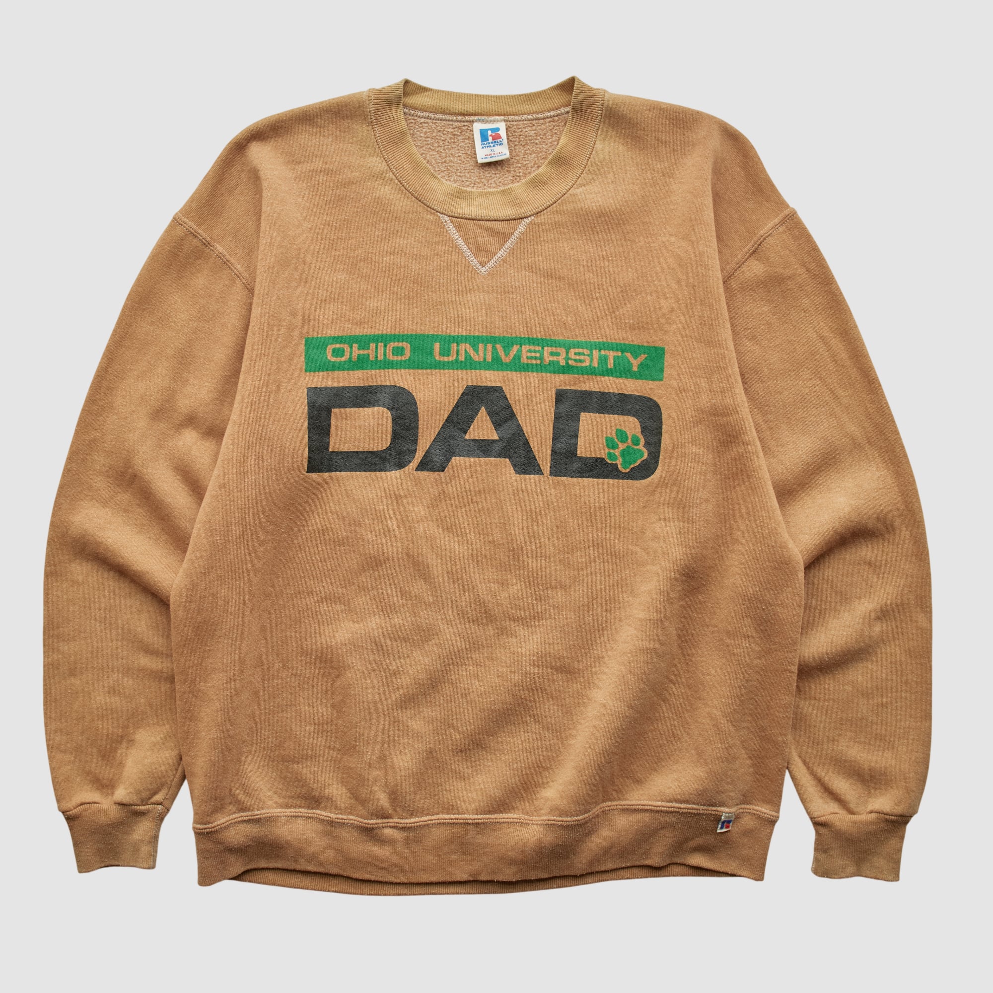 Ohio Bobcats Russell 90s Pullover Sweatshirt - Clay - M