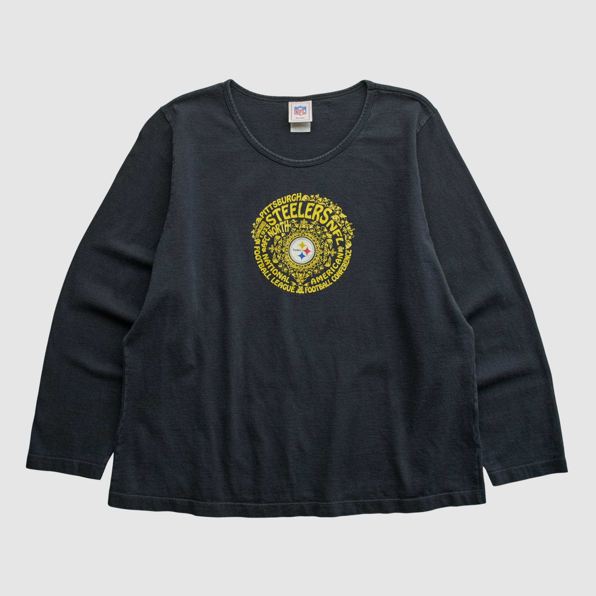 Pittsburgh Steelers NFL 2000s Long Sleeve T-shirt - Black - M