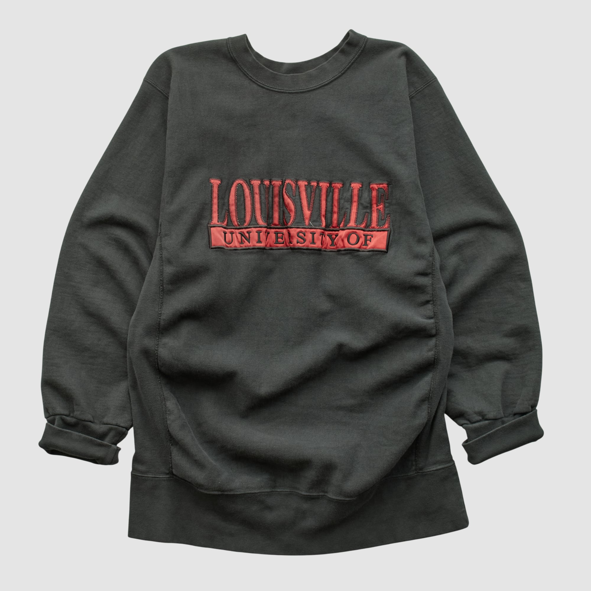 Louisville Cardinals MV Sport 90s Pullover Sweatshirt - Black - S