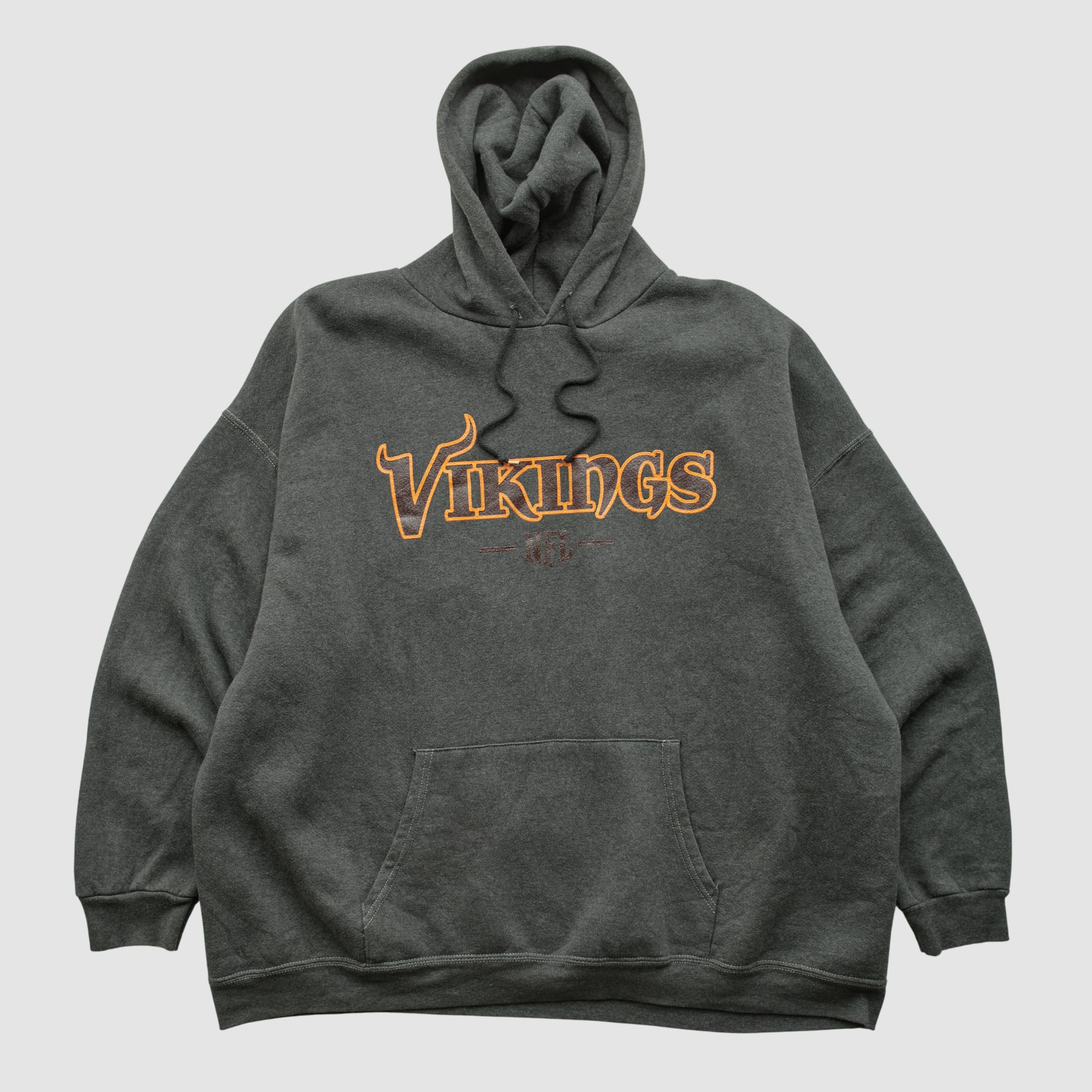 Minnesota Vikings NFL 2000s Hooded Pullover Sweatshirt - Dark Heather Gray - XL