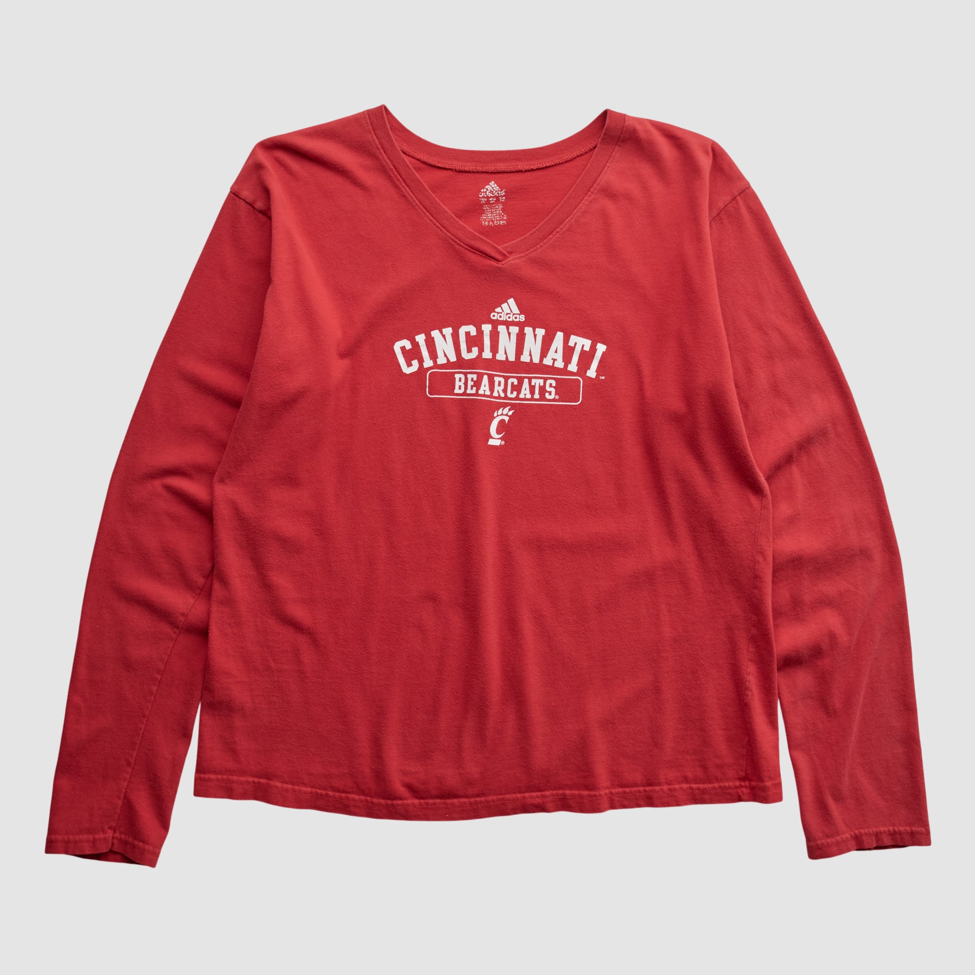 Cincinnati Bearcats Adidas 2000s Long Sleeve T-shirt - Red - L