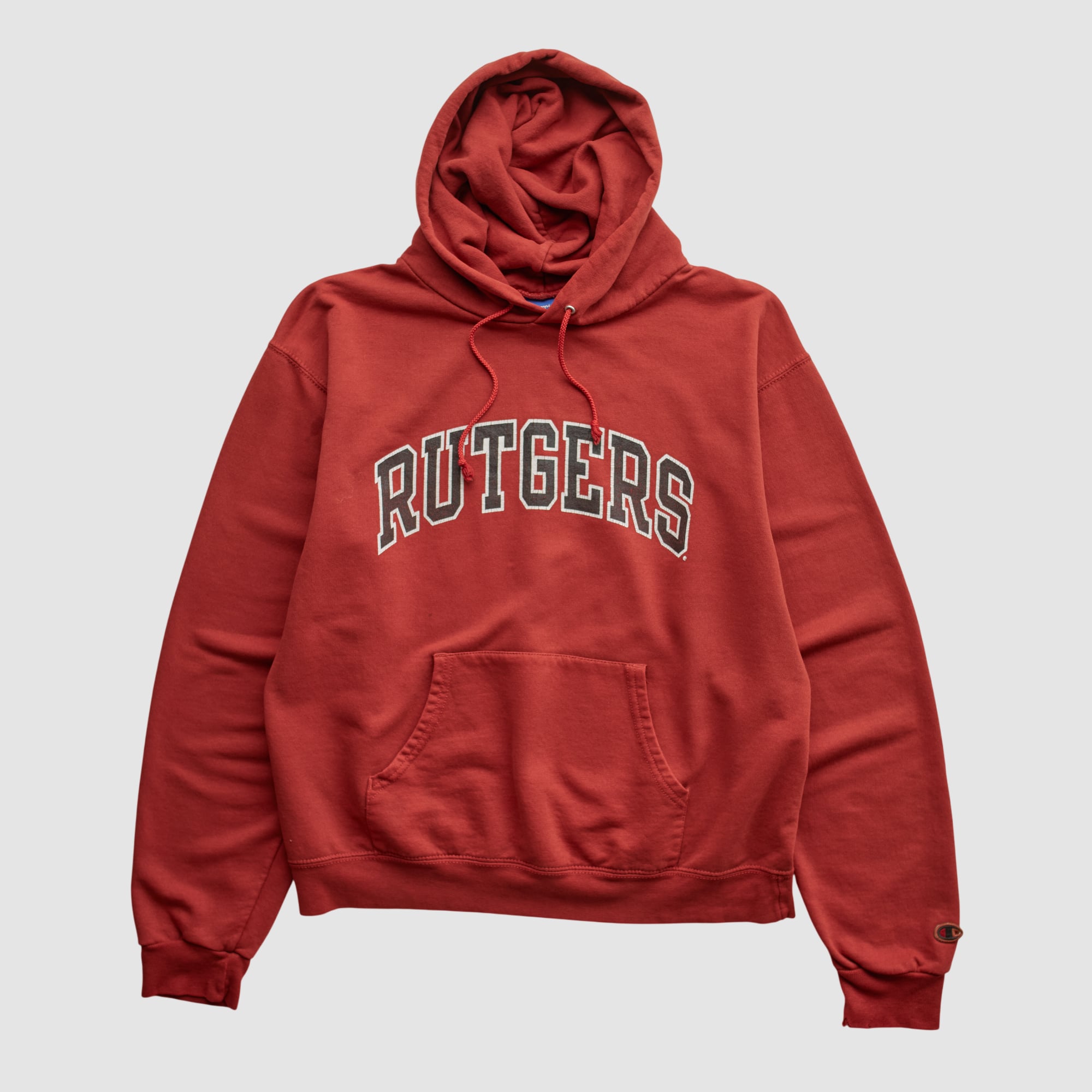 Rutgers Scarlet Knights Champion 2010s Hooded Pullover Sweatshirt - Red - XS
