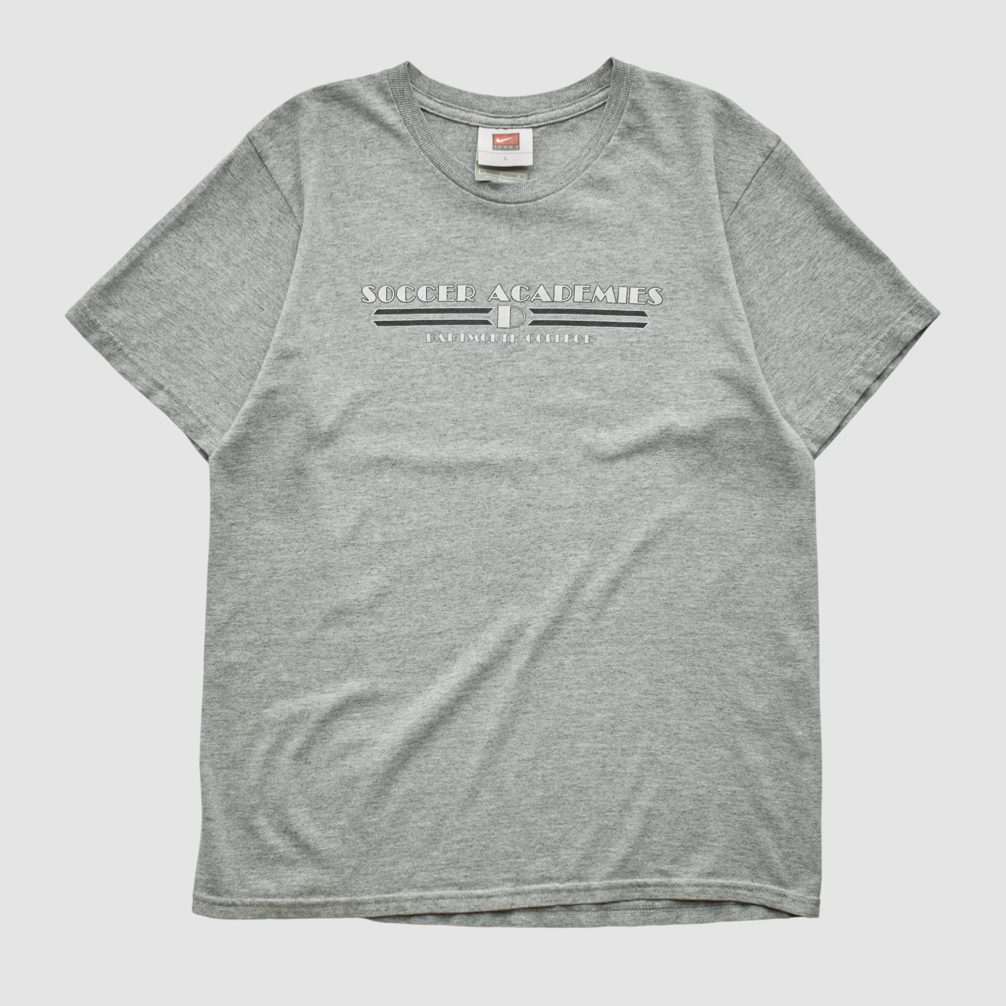 Dartmouth Big Green Nike 2000s T-shirt - Heather Gray - XS
