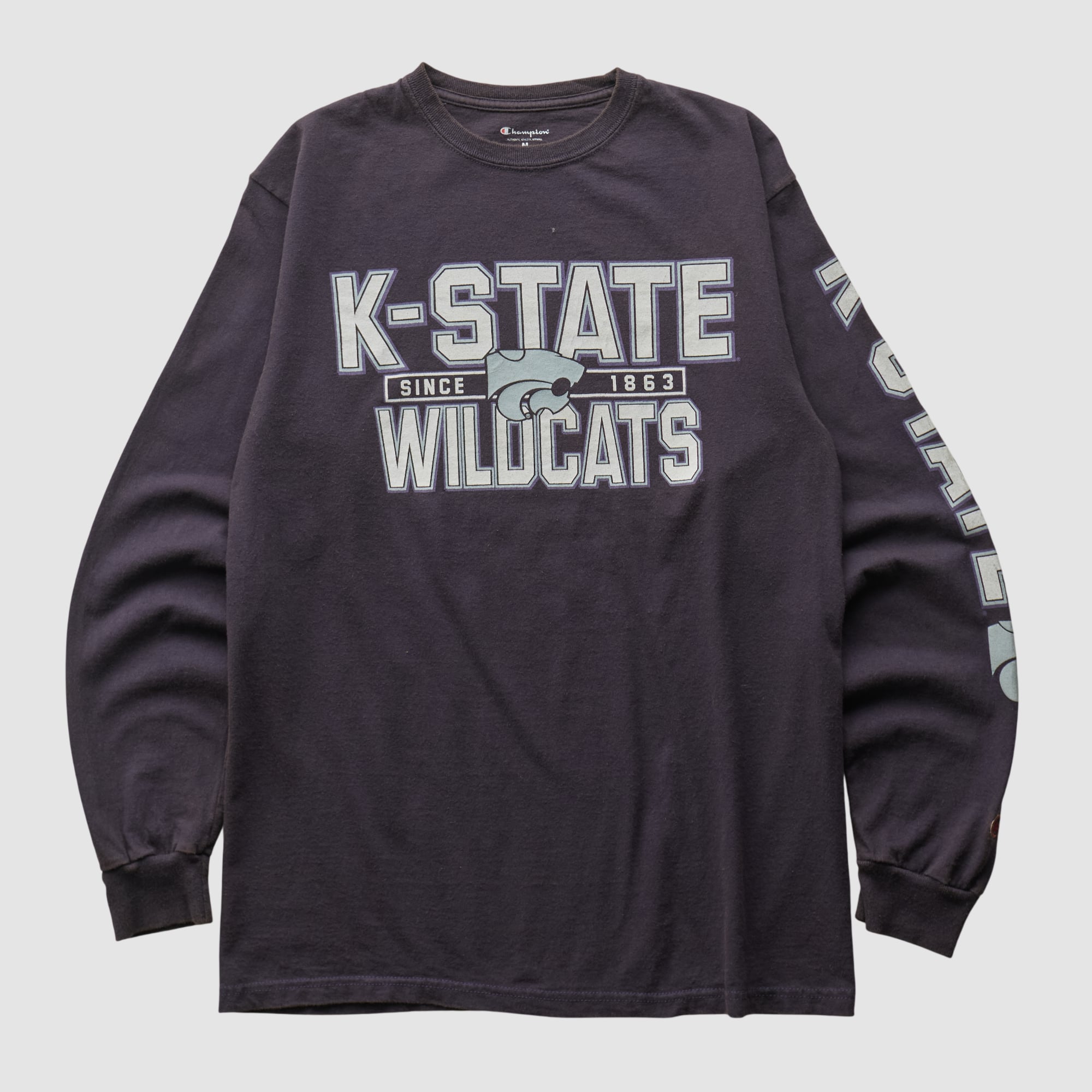 Kansas State Wildcats Champion 2010s Long Sleeve T-shirt - Black - M