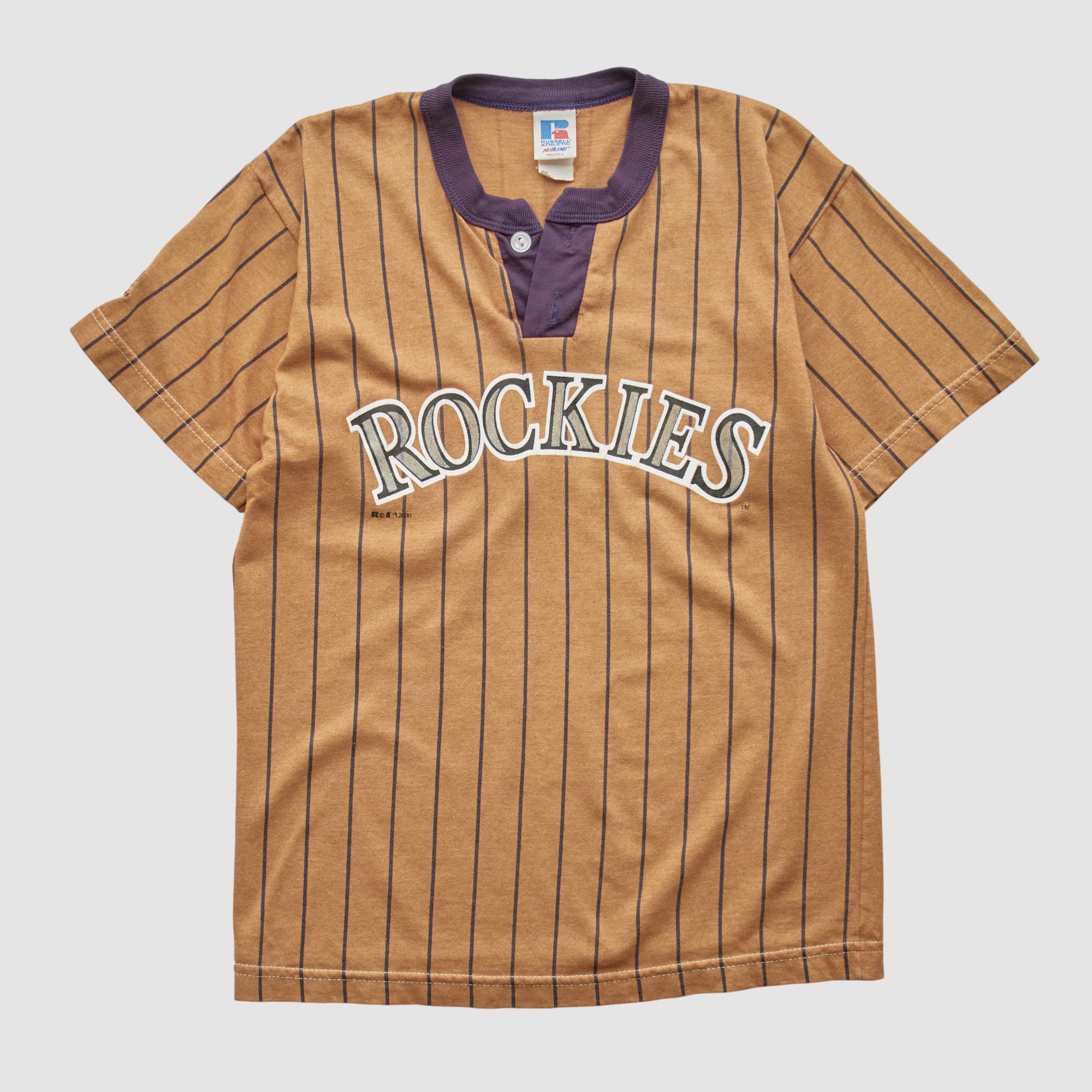 Colorado Rockies Russell 2000 T-shirt - Clay - Yth L