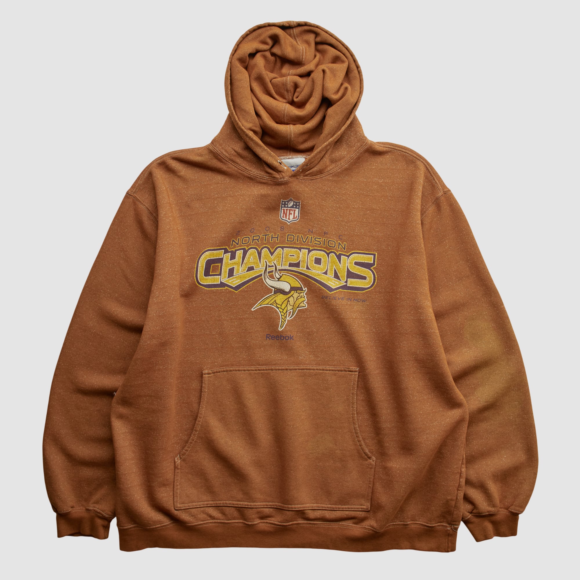 Minnesota Vikings Reebok 2000s Hooded Pullover Sweatshirt - Clay - XL