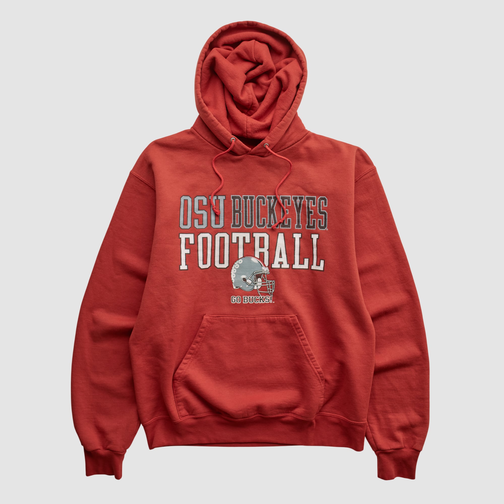 Ohio State Buckeyes Champion 2000s Hooded Pullover Sweatshirt - Red - XS