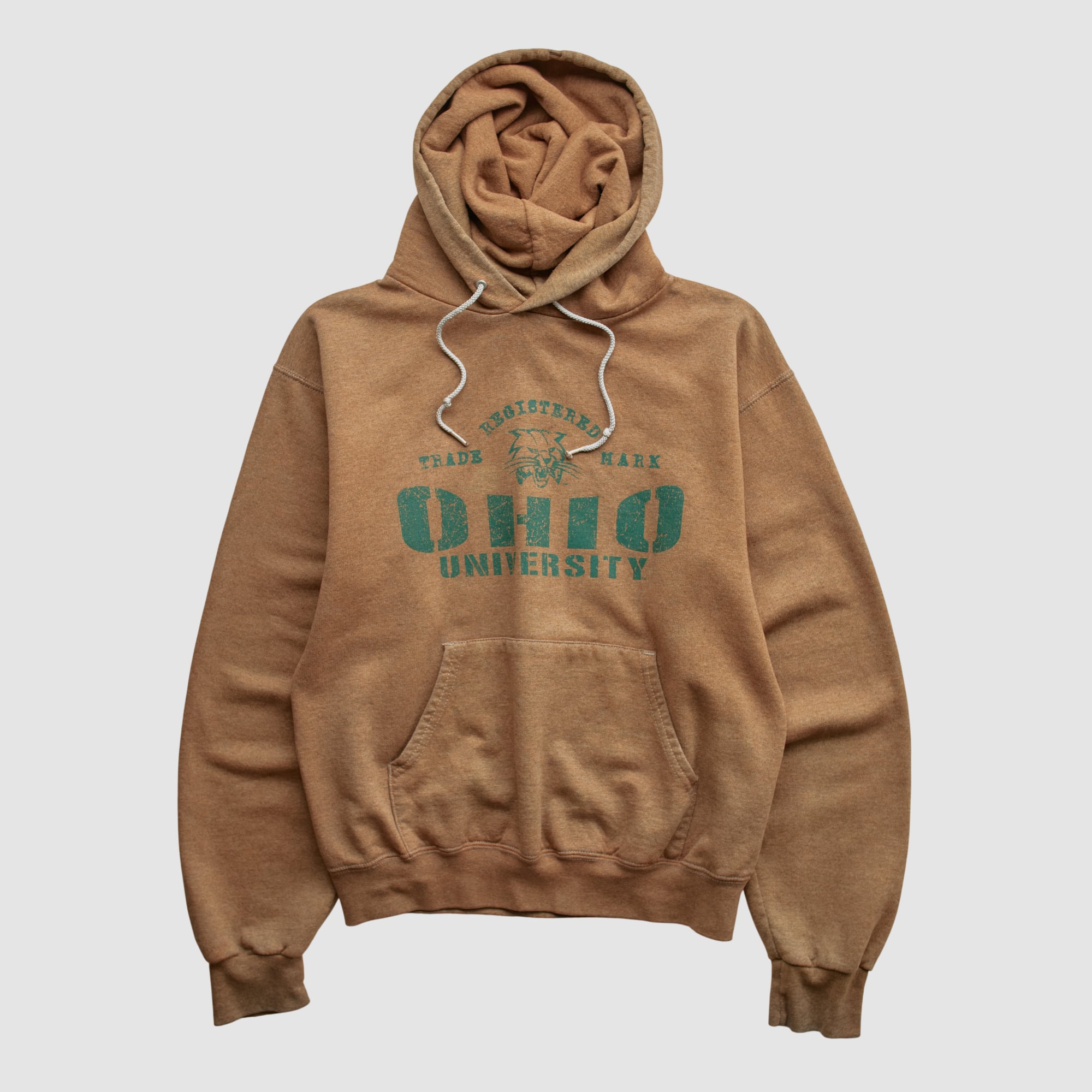 Ohio Bobcats Champion 2010s Hooded Pullover Sweatshirt - Clay - XXS