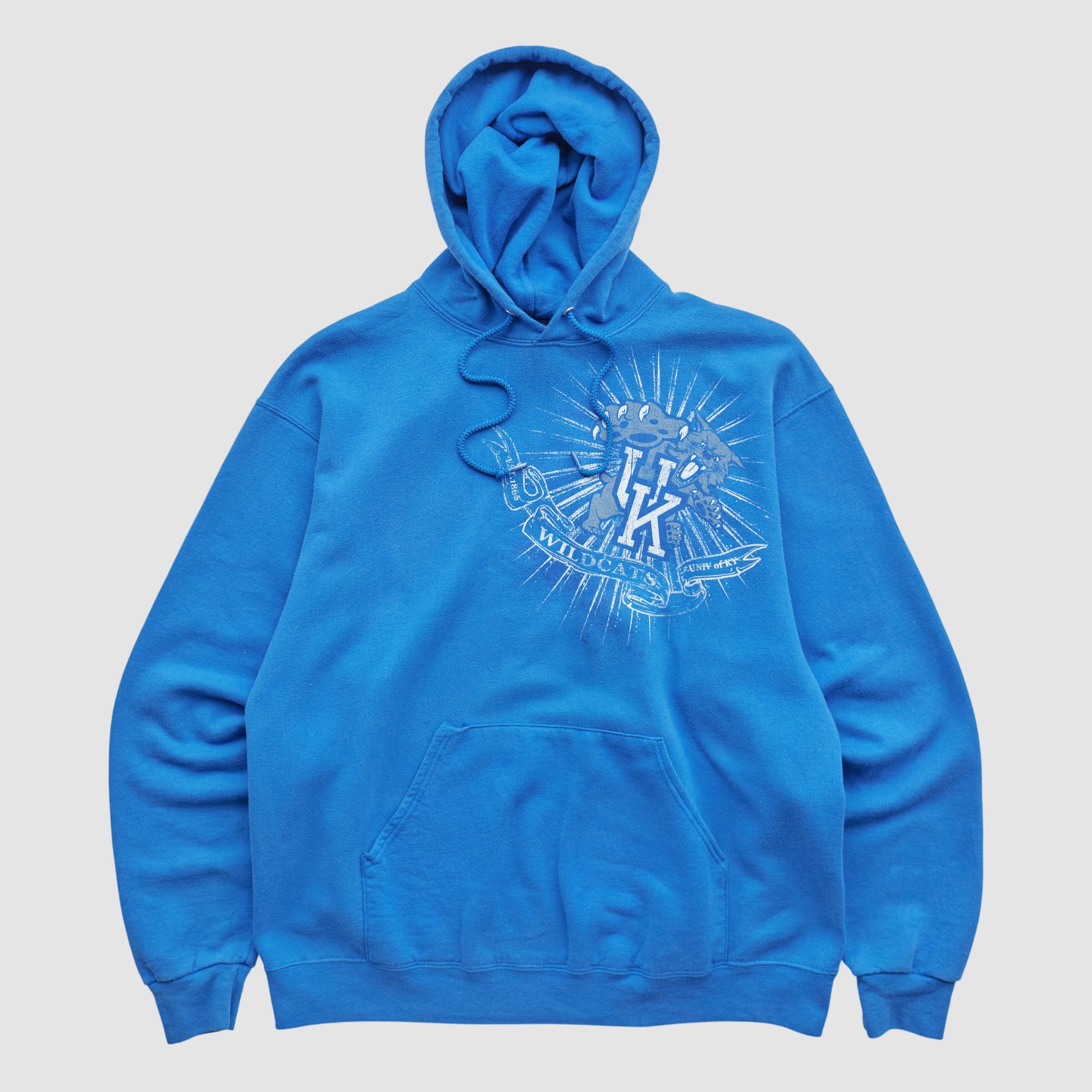 Kentucky Wildcats Jerzees 2010s Hooded Pullover Sweatshirt - Blue - S