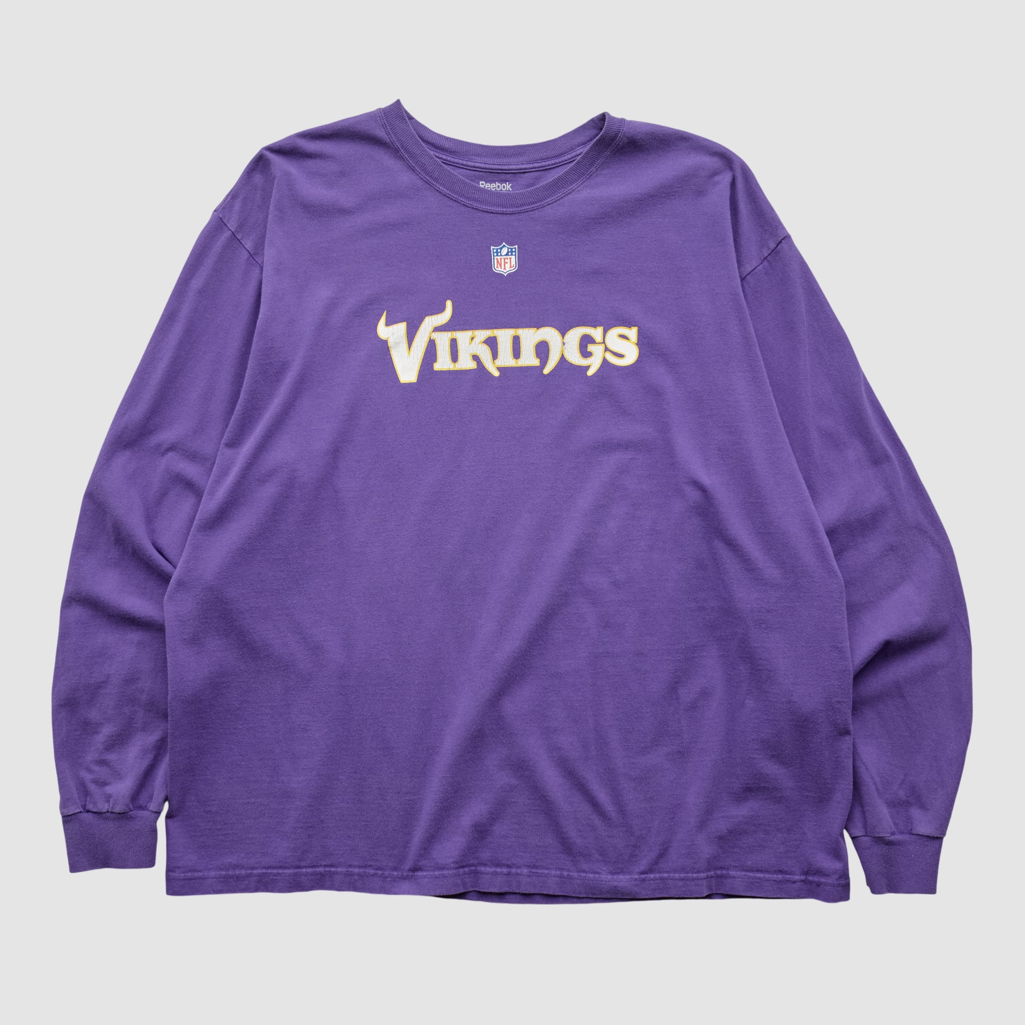 Minnesota Vikings Reebok 2000s Long Sleeve T-shirt - Purple - 2XL