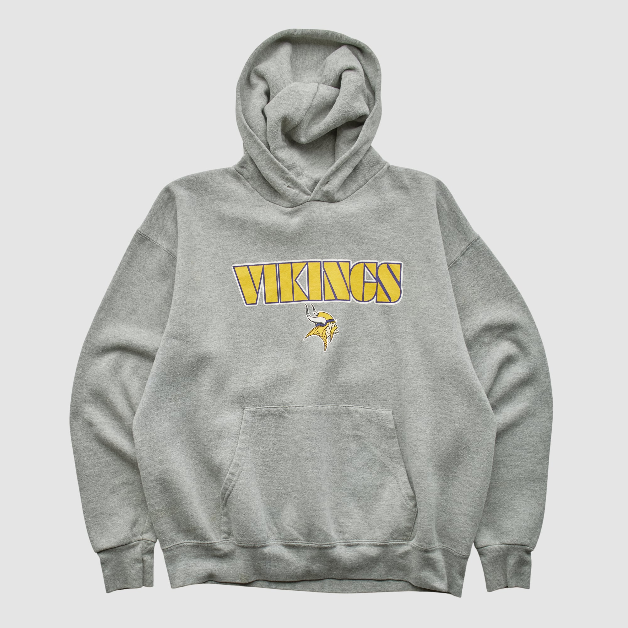 Minnesota Vikings 2010s Hooded Pullover Sweatshirt - Heather Gray - S