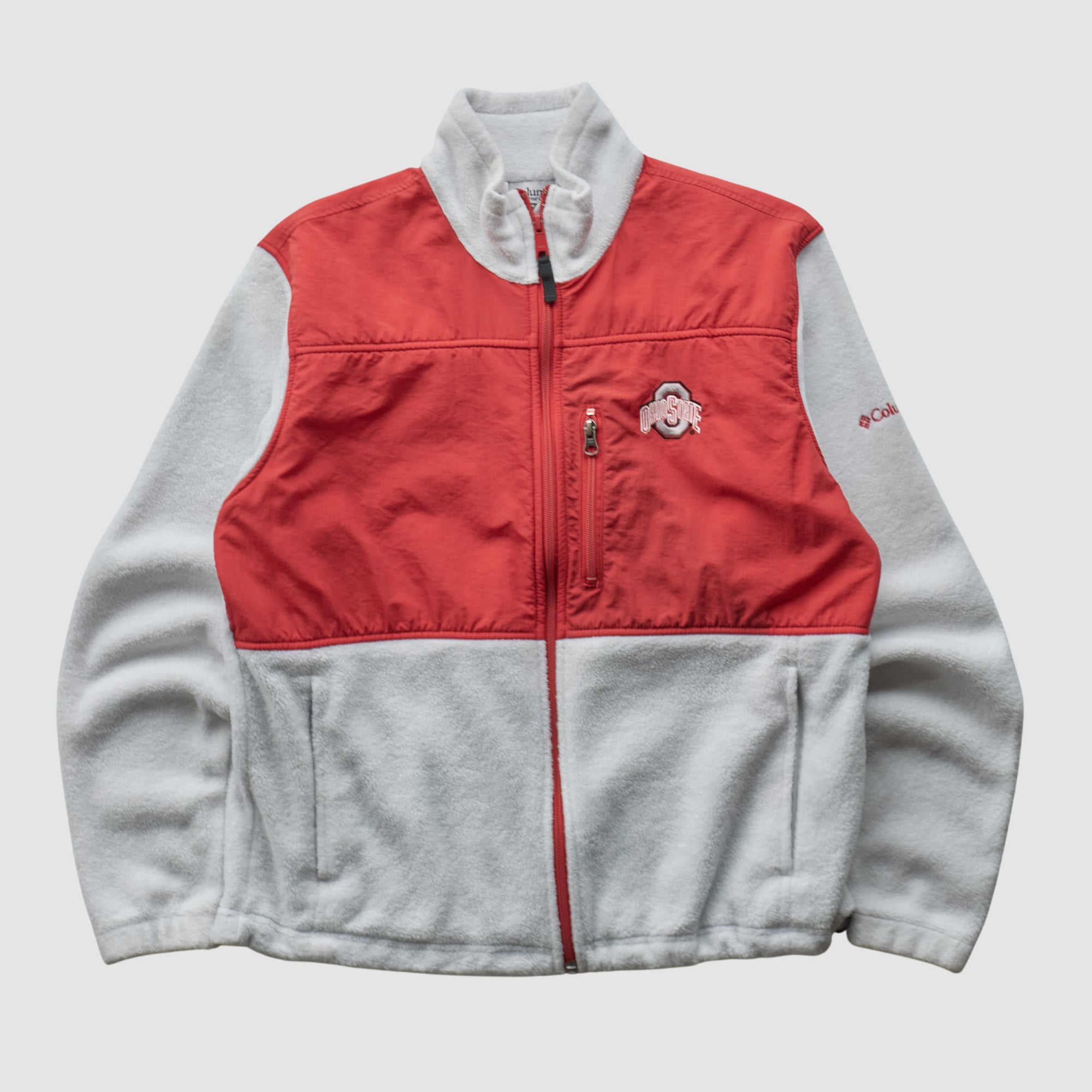 Ohio State Buckeyes Columbia 2010s Full Zip Jacket - White - S