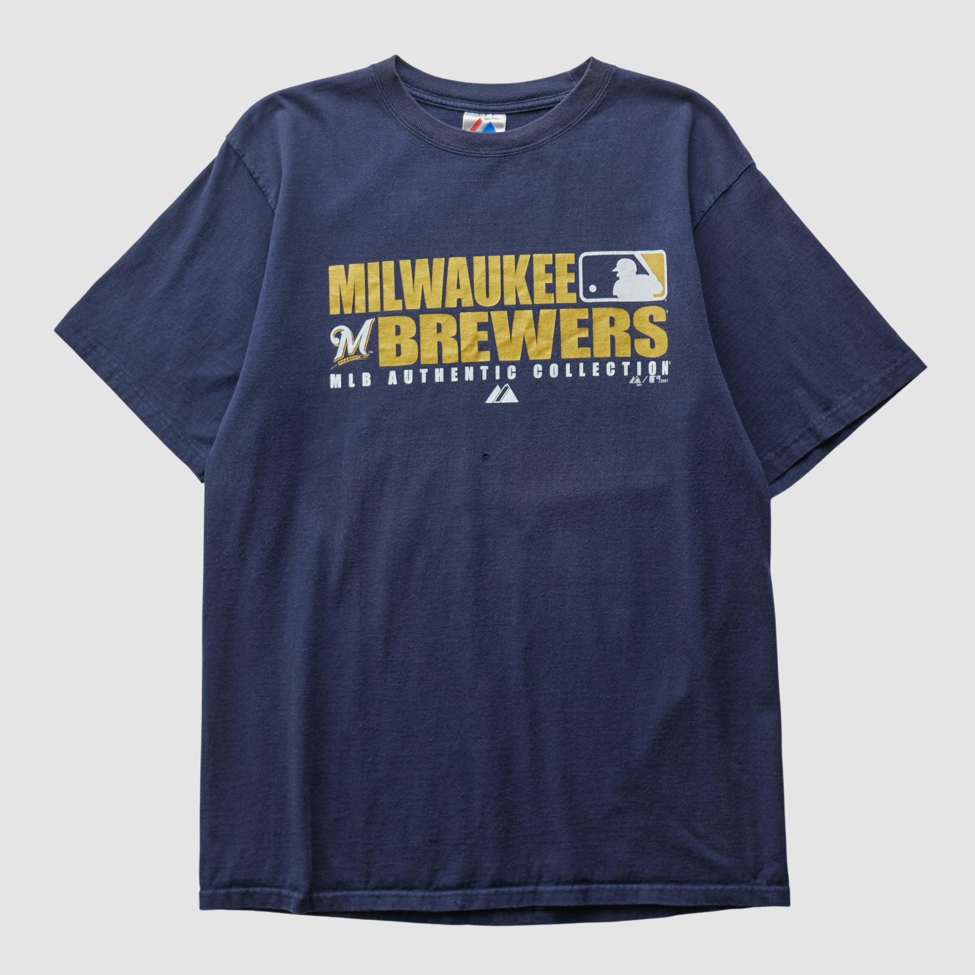 Milwaukee Brewers Majestic 2000s T-shirt - Navy - L