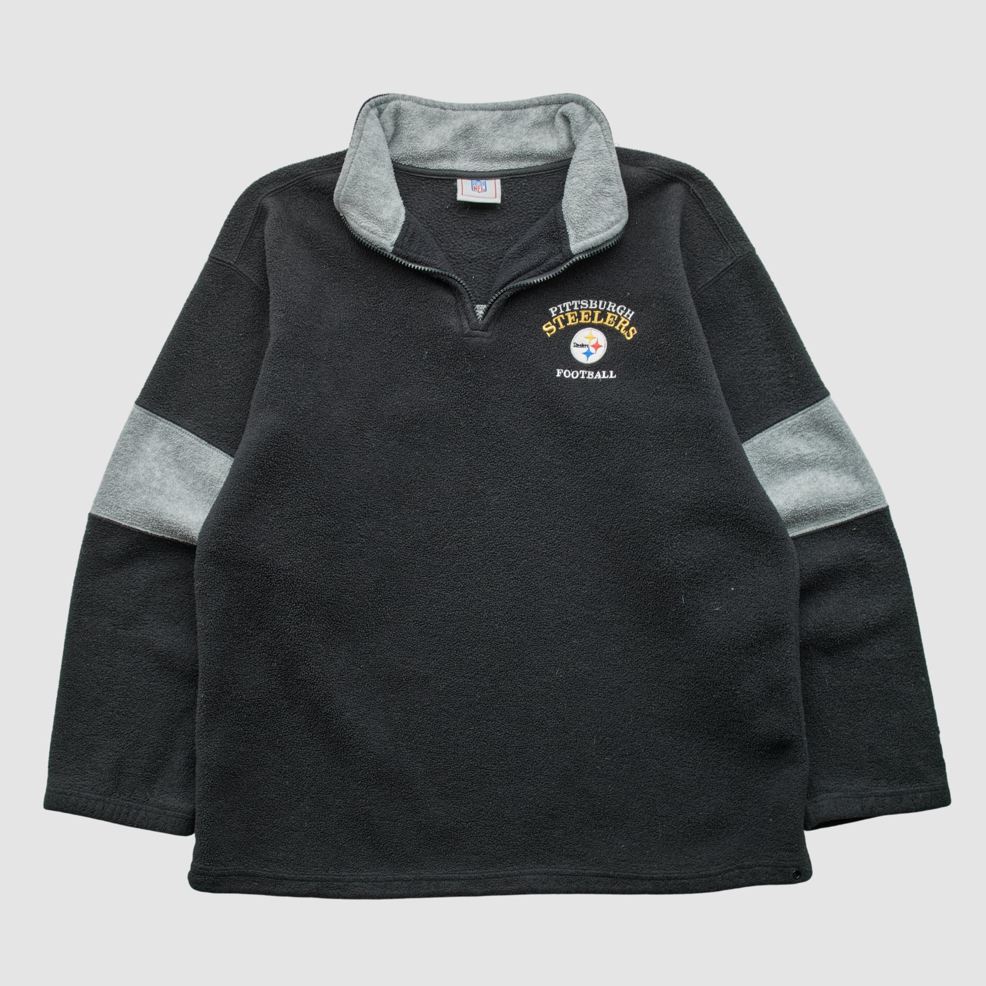 Pittsburgh Steelers NFL 2000s 1/4 Zip Sweatshirt - Black - S