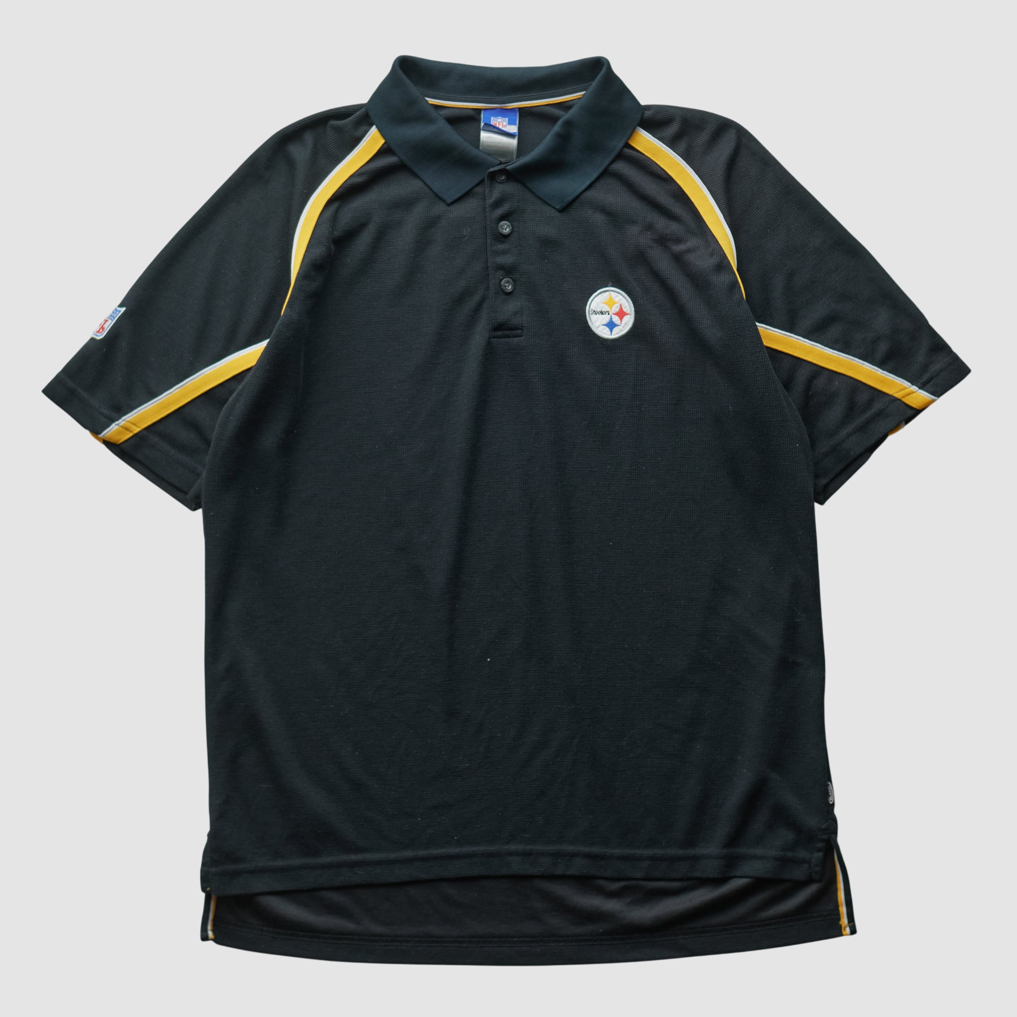 Pittsburgh Steelers Reebok 2000s Polo - Black - M