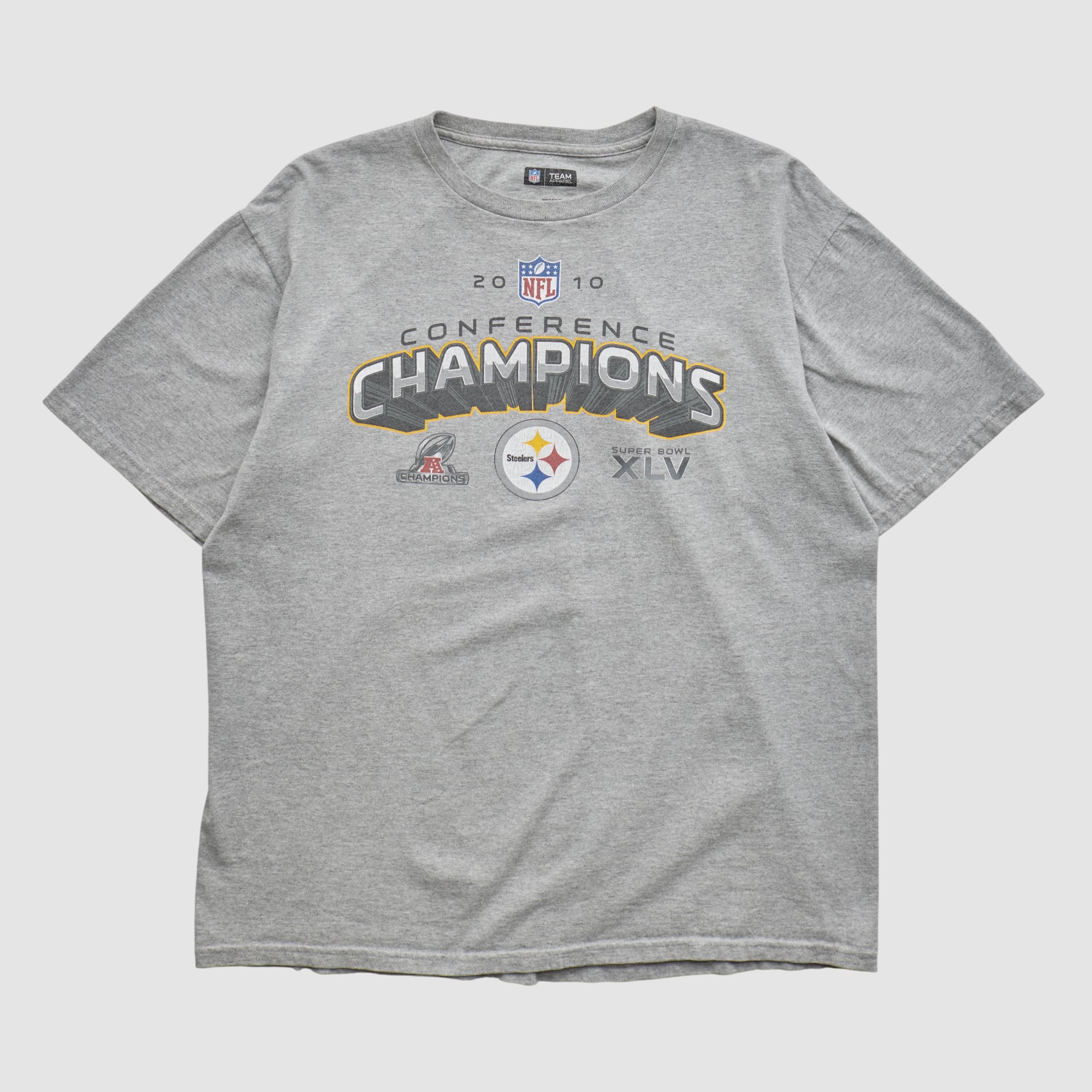 Pittsburgh Steelers NFL 2010 T-shirt - Heather Gray - M