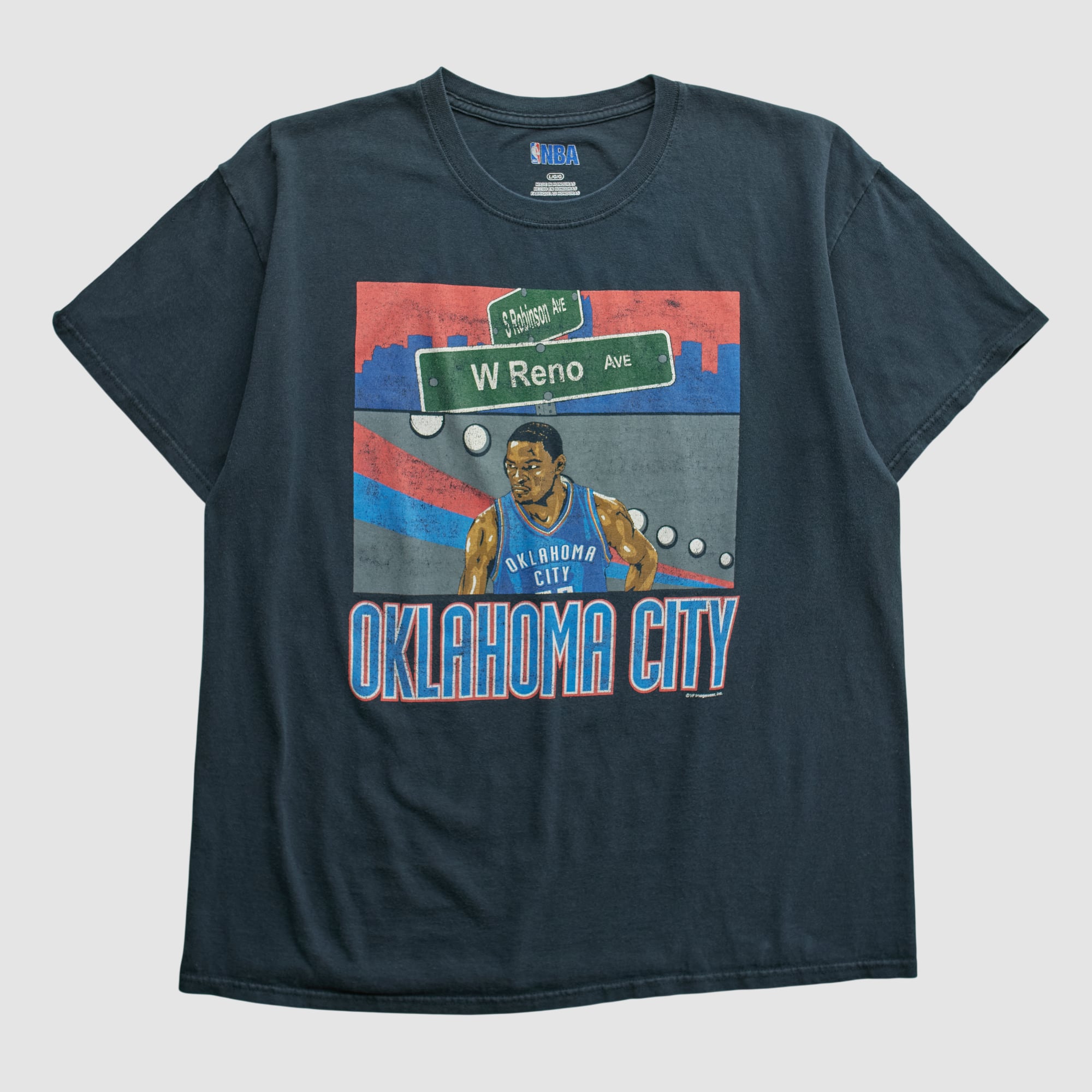 Oklahoma City Thunder NBA 2010s T-shirt - Black - S
