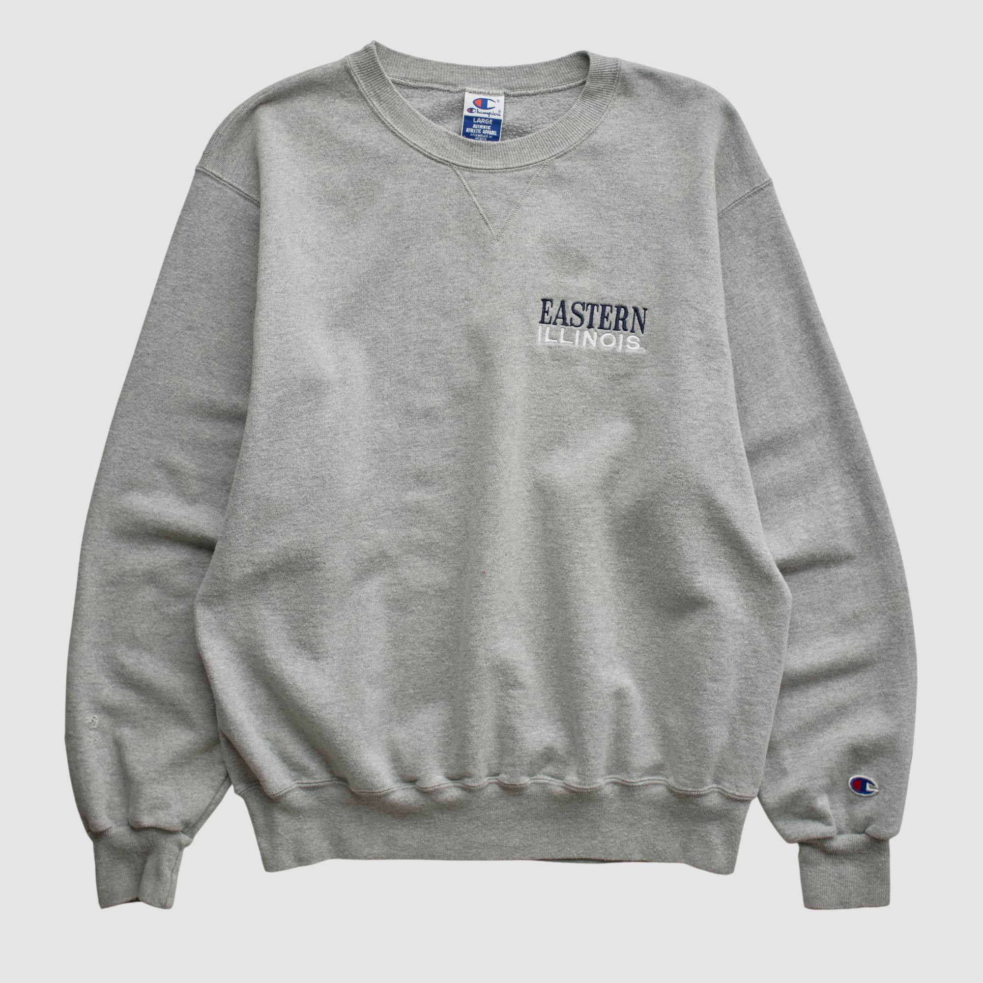 Eastern Illinois Panthers Champion 2000s Pullover Sweatshirt - Heather Gray - S