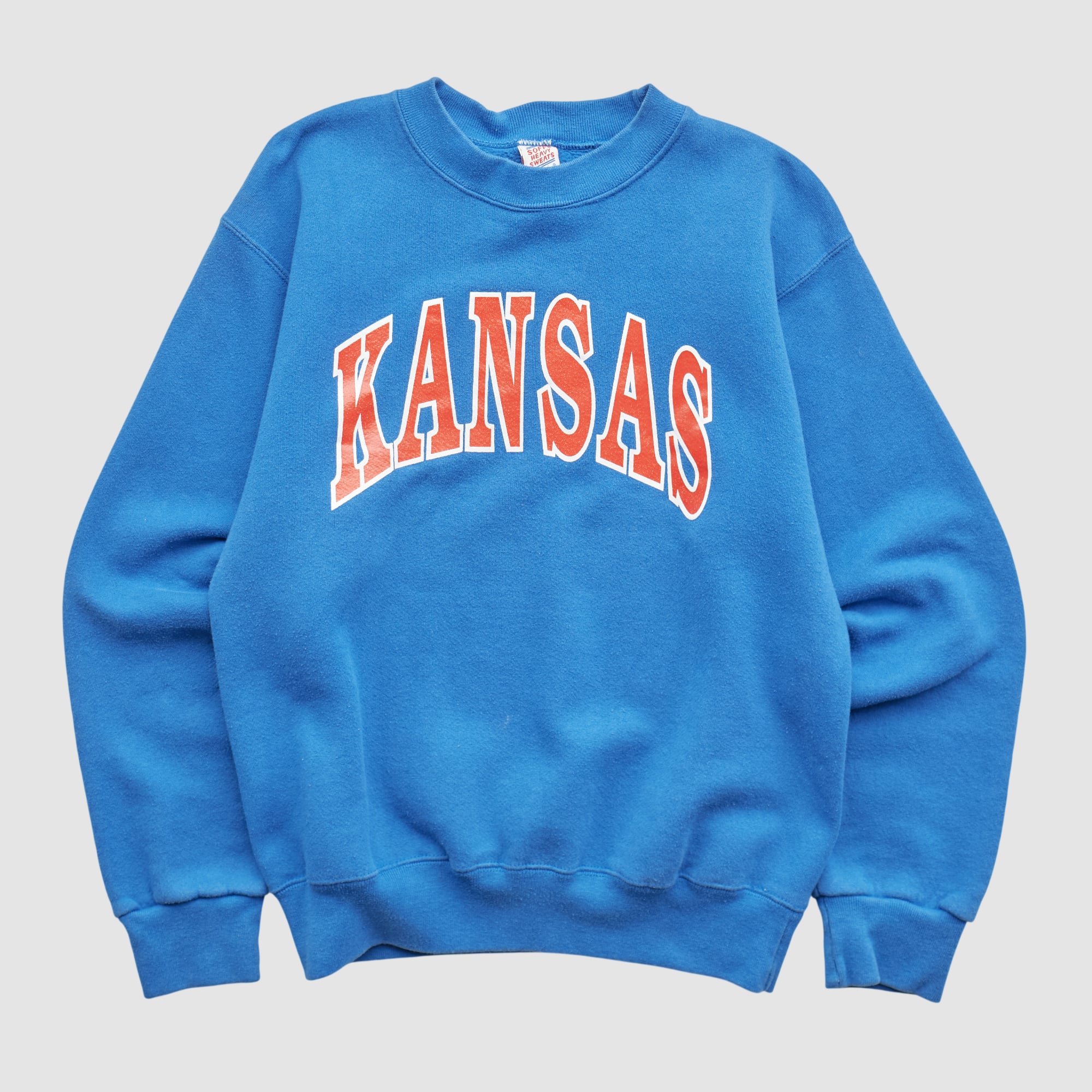 Kansas Jayhawks Soffe 90s Pullover Sweatshirt - Blue - XS