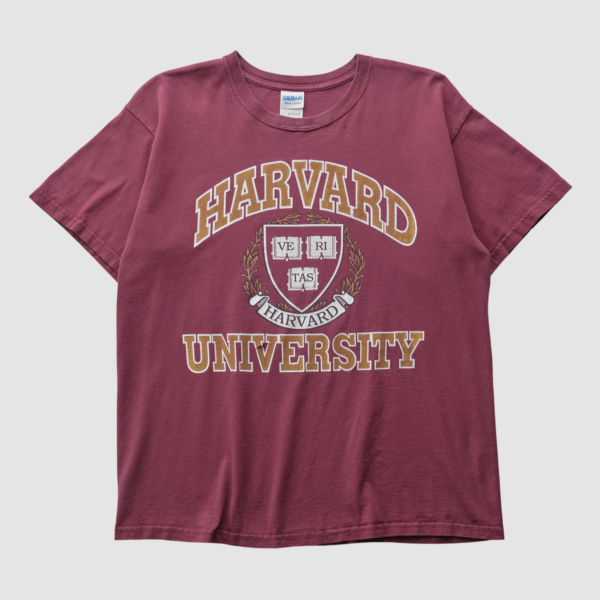 Harvard Crimson Gildan 2000s T-shirt - Maroon - S