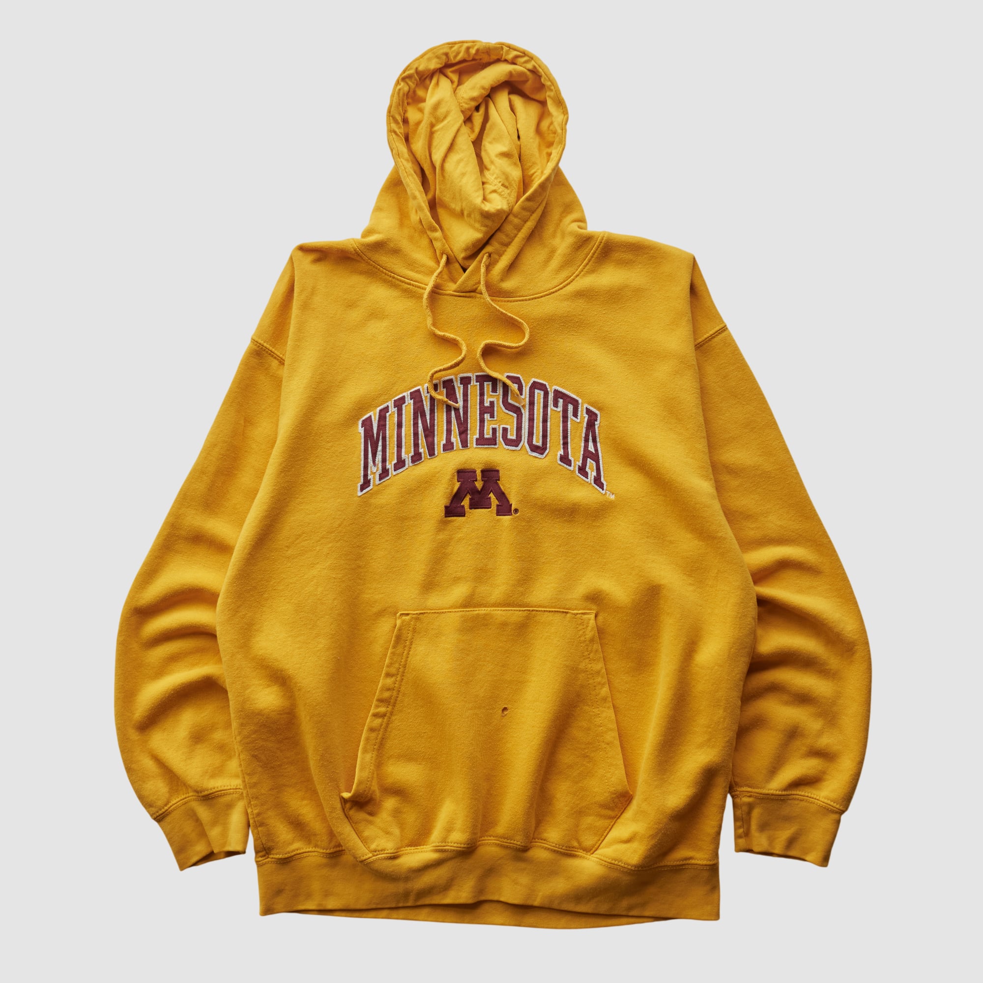 Minnesota Golden Gophers Genuine Stuff 2000s Hooded Pullover Sweatshirt - Yellow - M