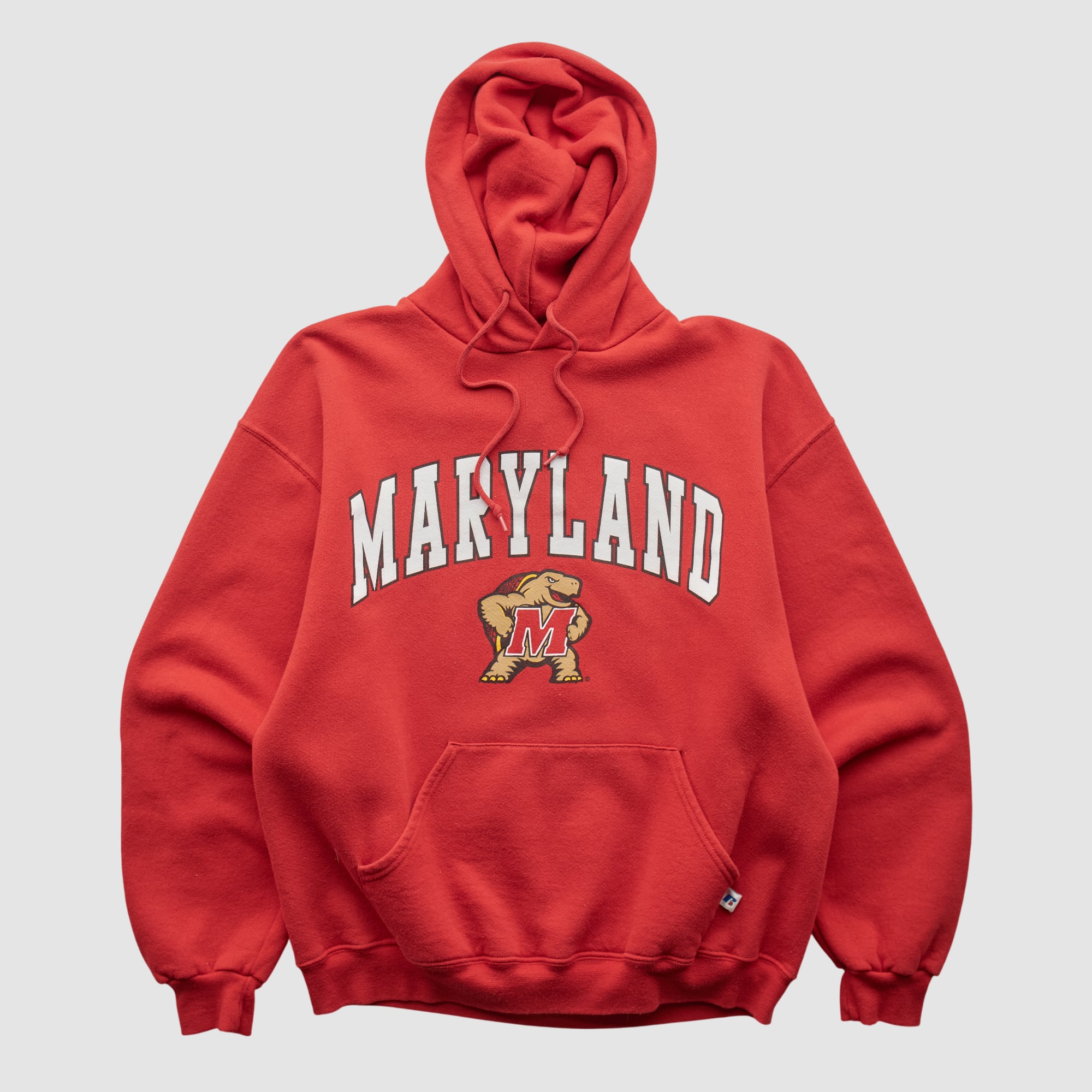 Maryland Terrapins Russell 2000s Hooded Pullover Sweatshirt - Red - XS