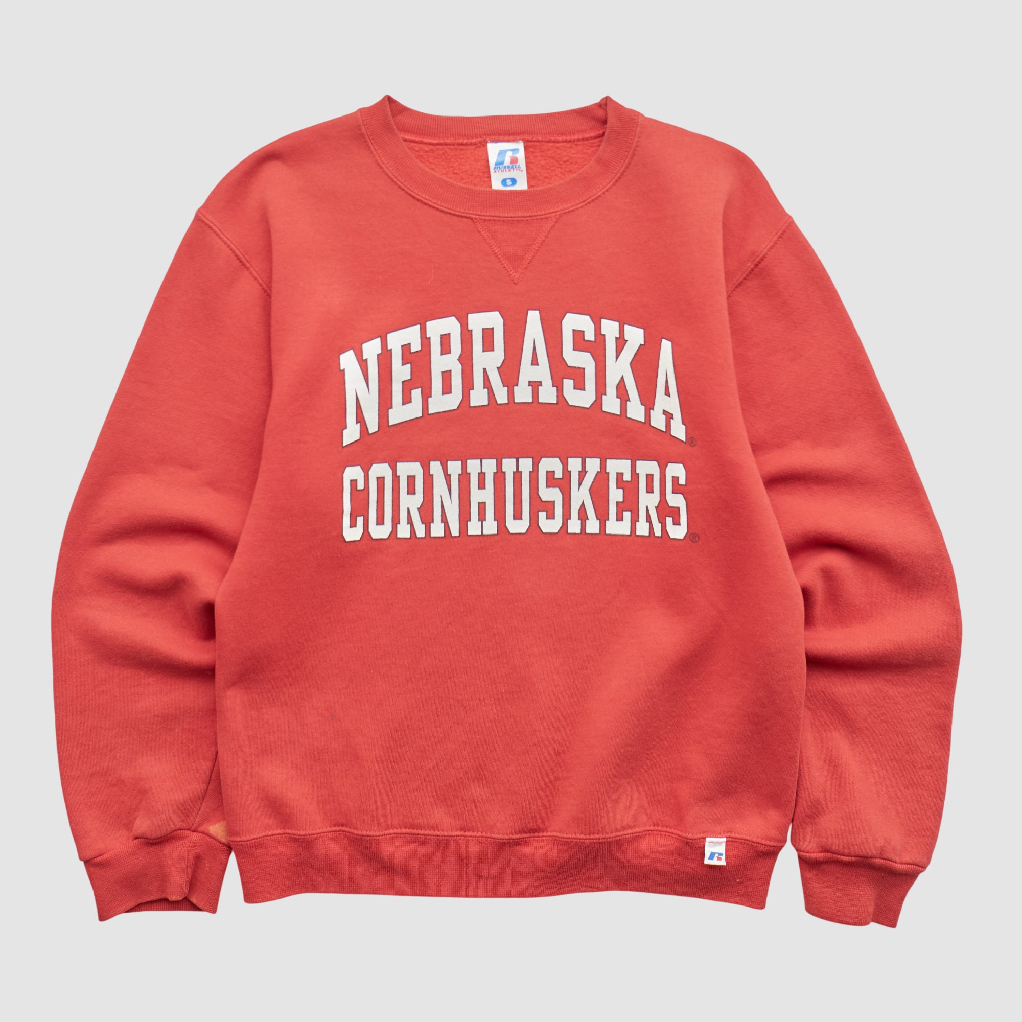 Nebraska Huskers Russell 2000s Pullover Sweatshirt - Red - XS