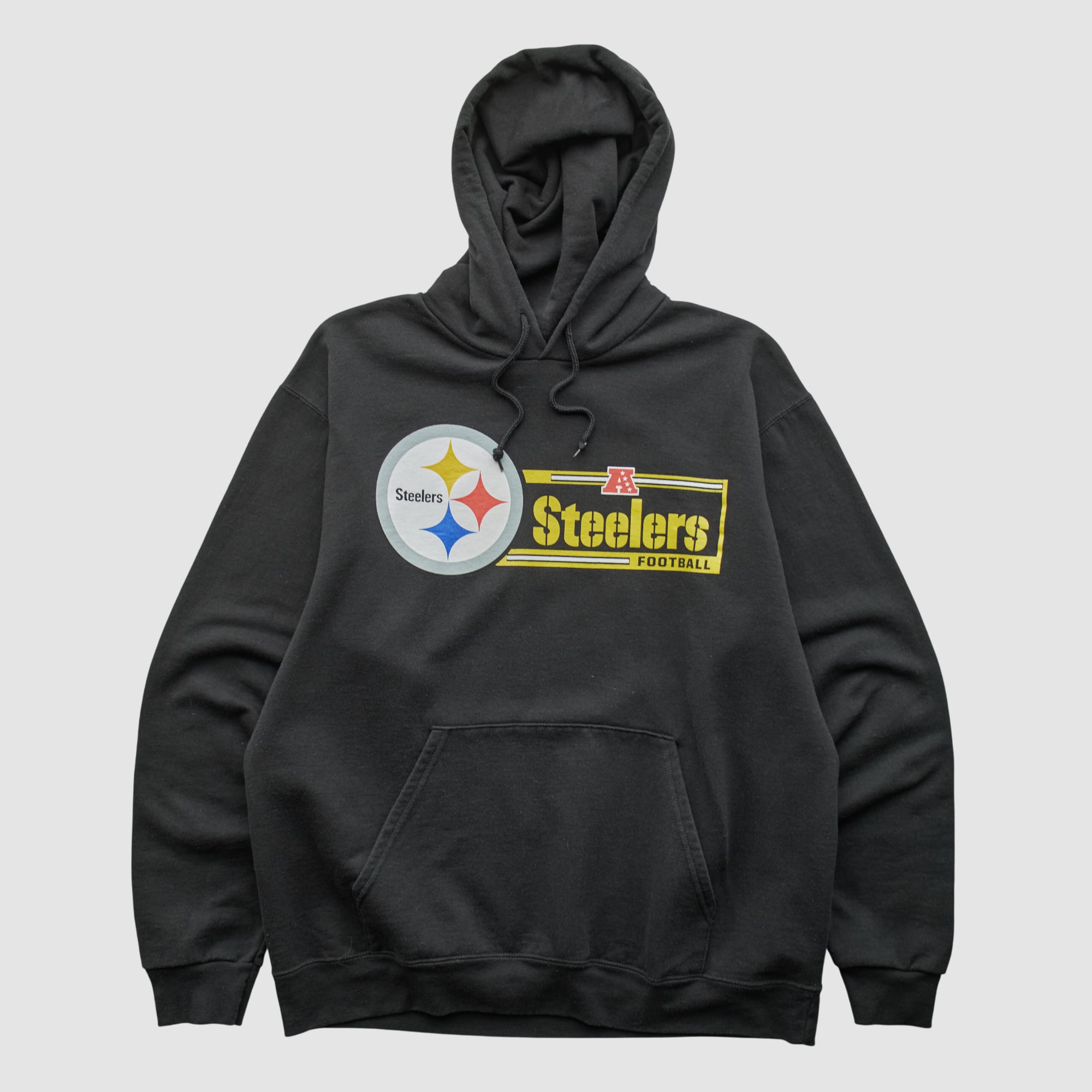 Pittsburgh Steelers NFL 2000s Hooded Pullover Sweatshirt - Black - S