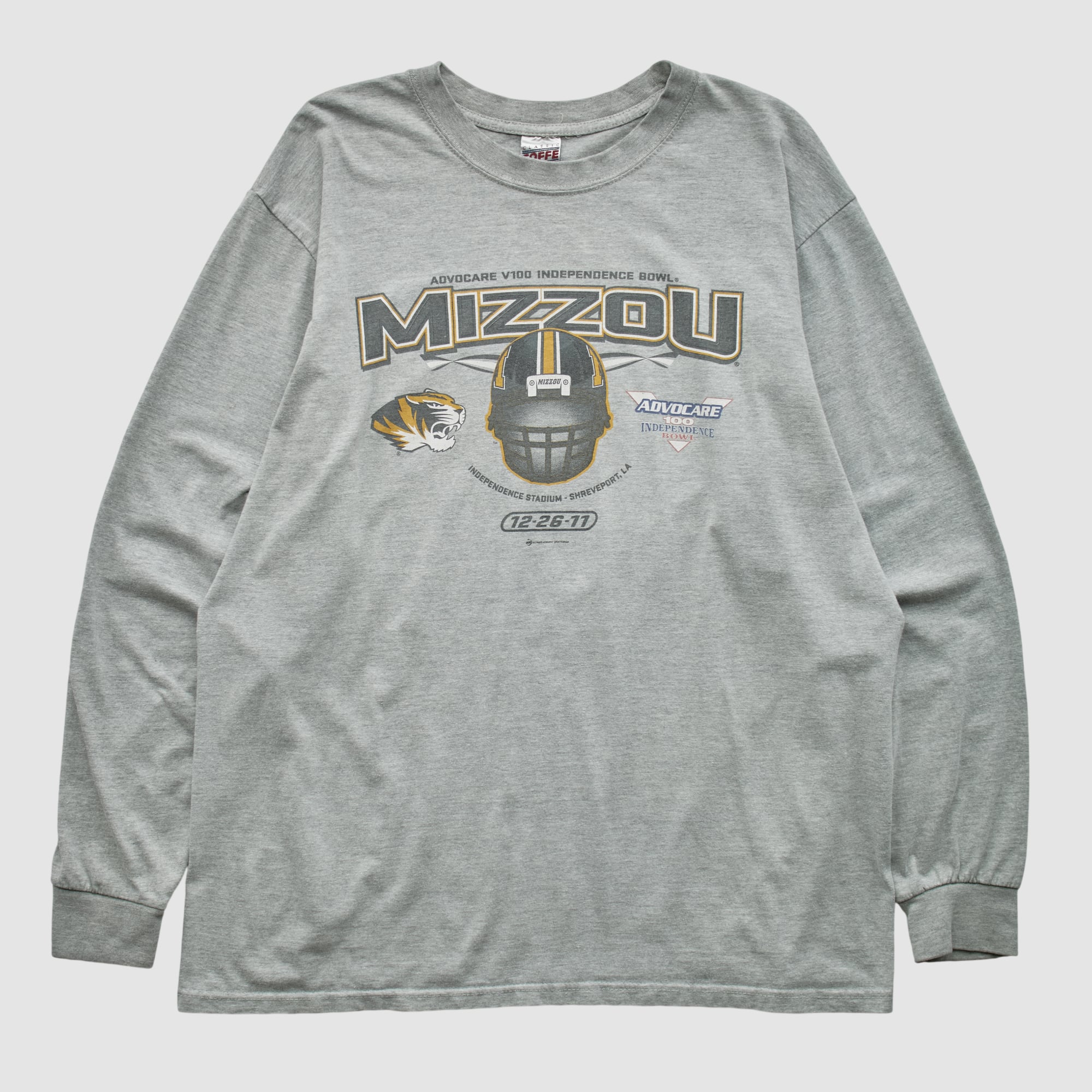 Missouri Tigers Soffe 2011 Long Sleeve T-shirt - Heather Gray - L