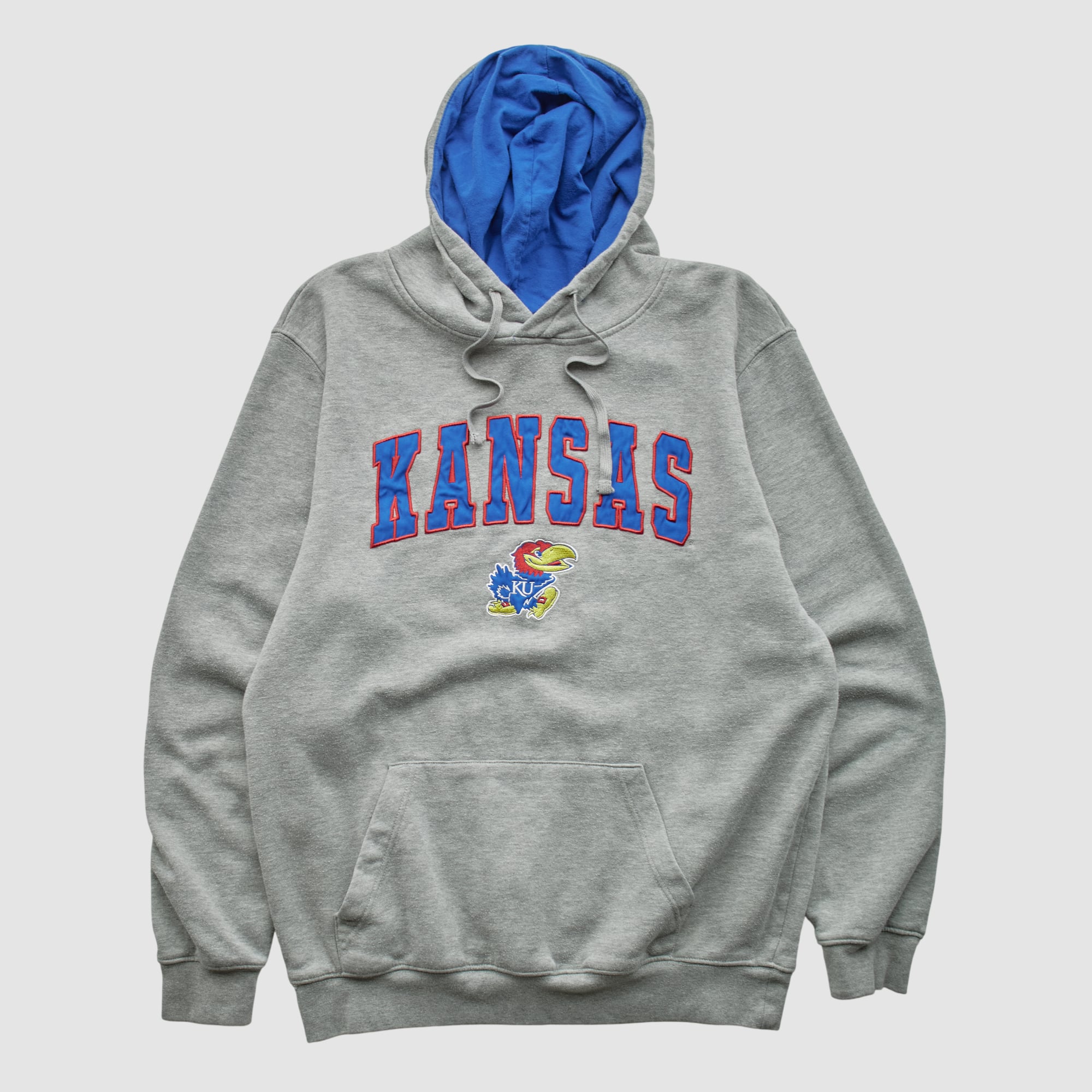 Kansas Jayhawks Colosseum 2010s Hooded Pullover Sweatshirt - Heather Gray - S