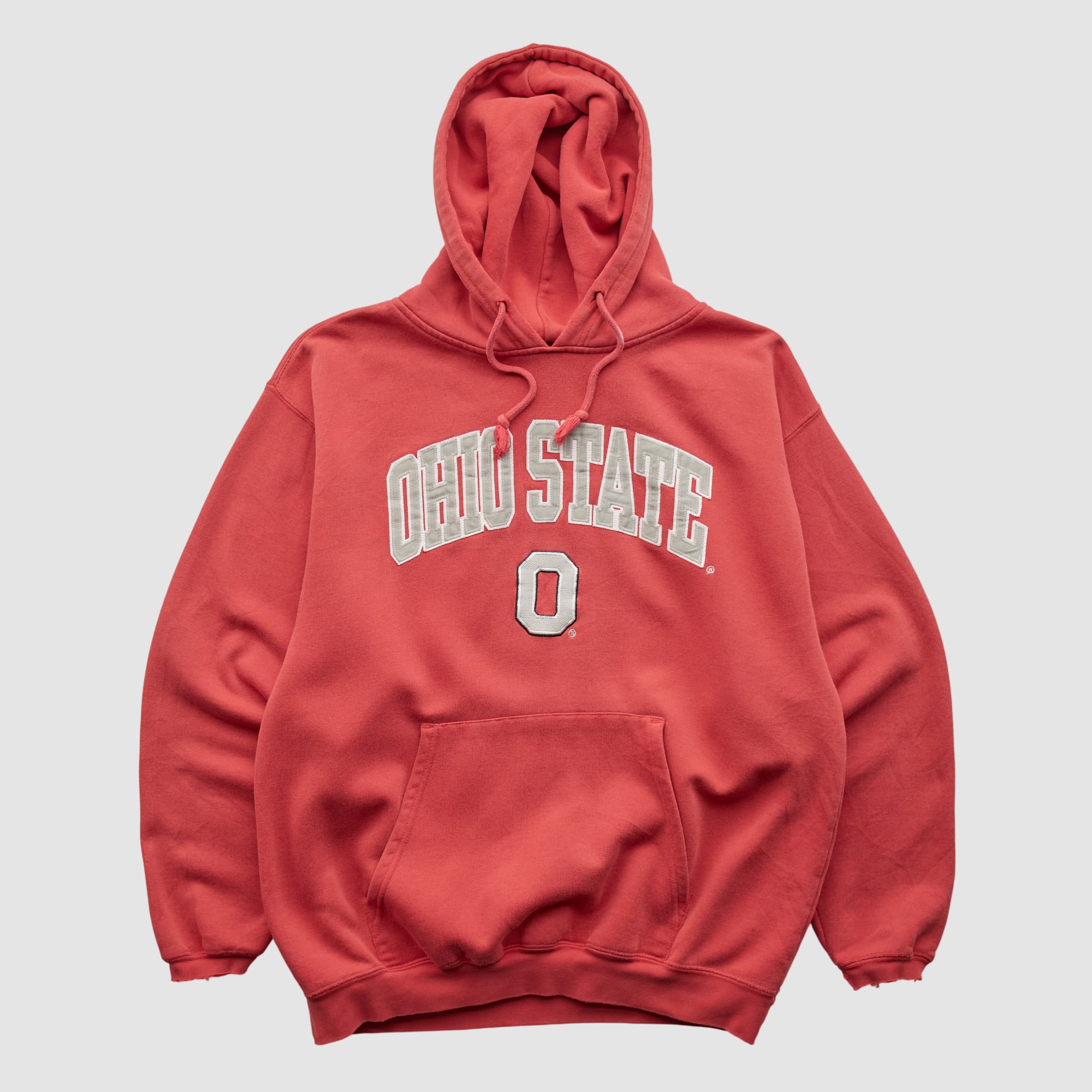 Ohio State Buckeyes Varsity Athletic 2000s Hooded Pullover Sweatshirt - Red - S