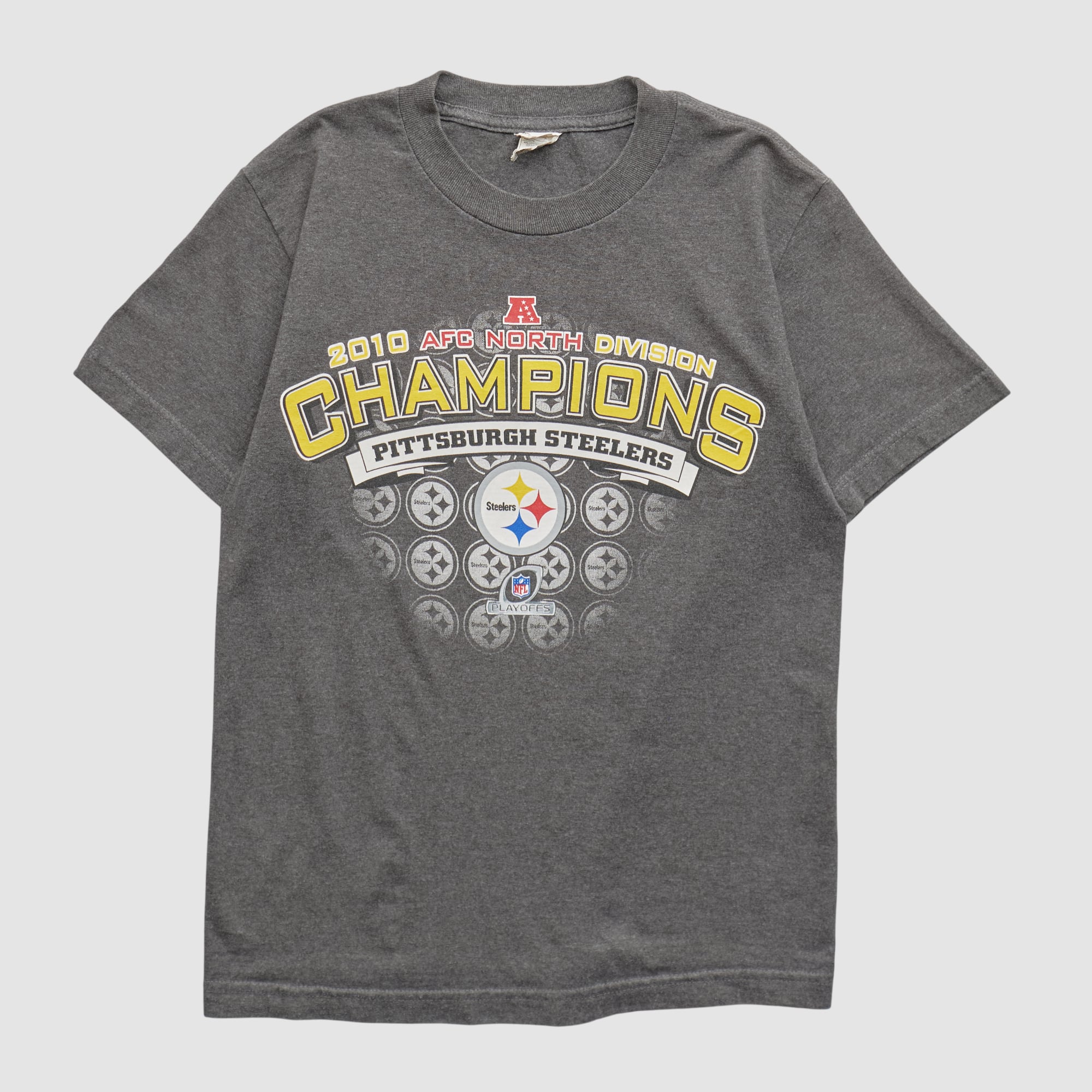 Pittsburgh Steelers Alstyle 2010 T-shirt - Dark Heather Gray - Yth L