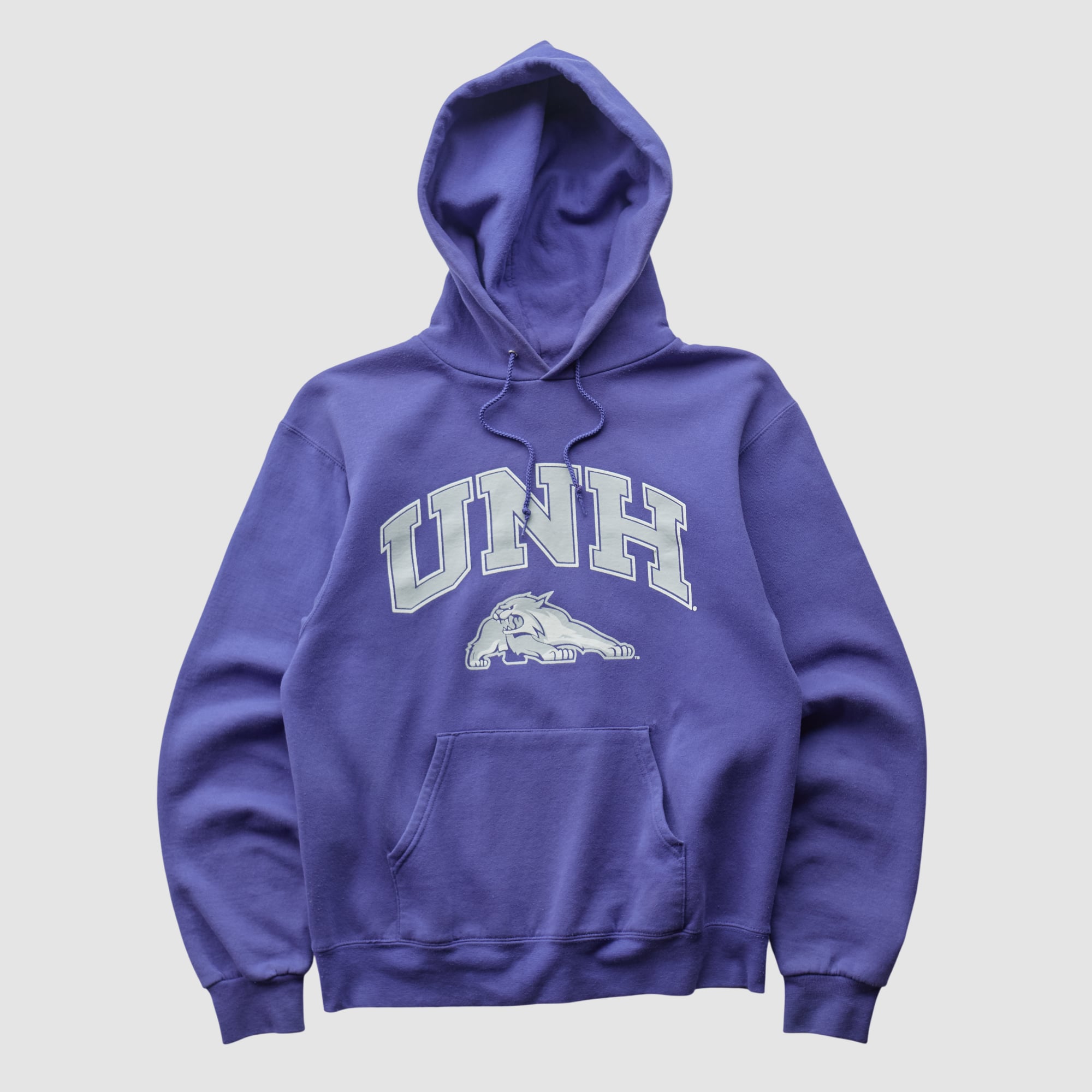 New Hampshire Wildcats Champion 2000s Hooded Pullover Sweatshirt - Purple - XS