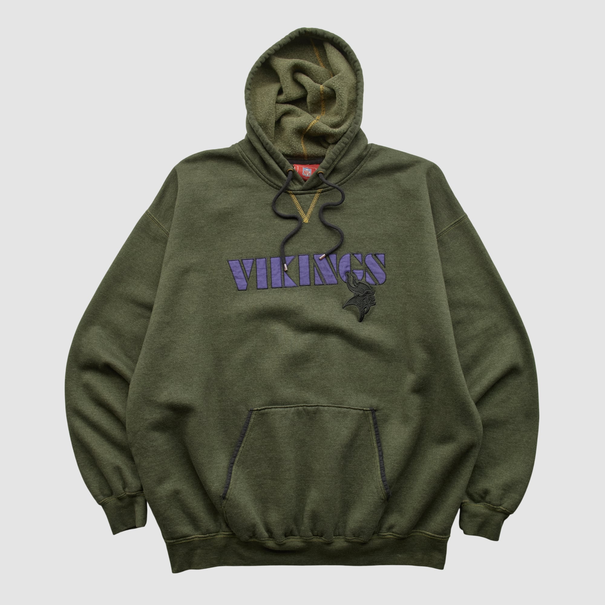 Minnesota Vikings NFL 2000s Hooded Pullover Sweatshirt - Green - 2XL