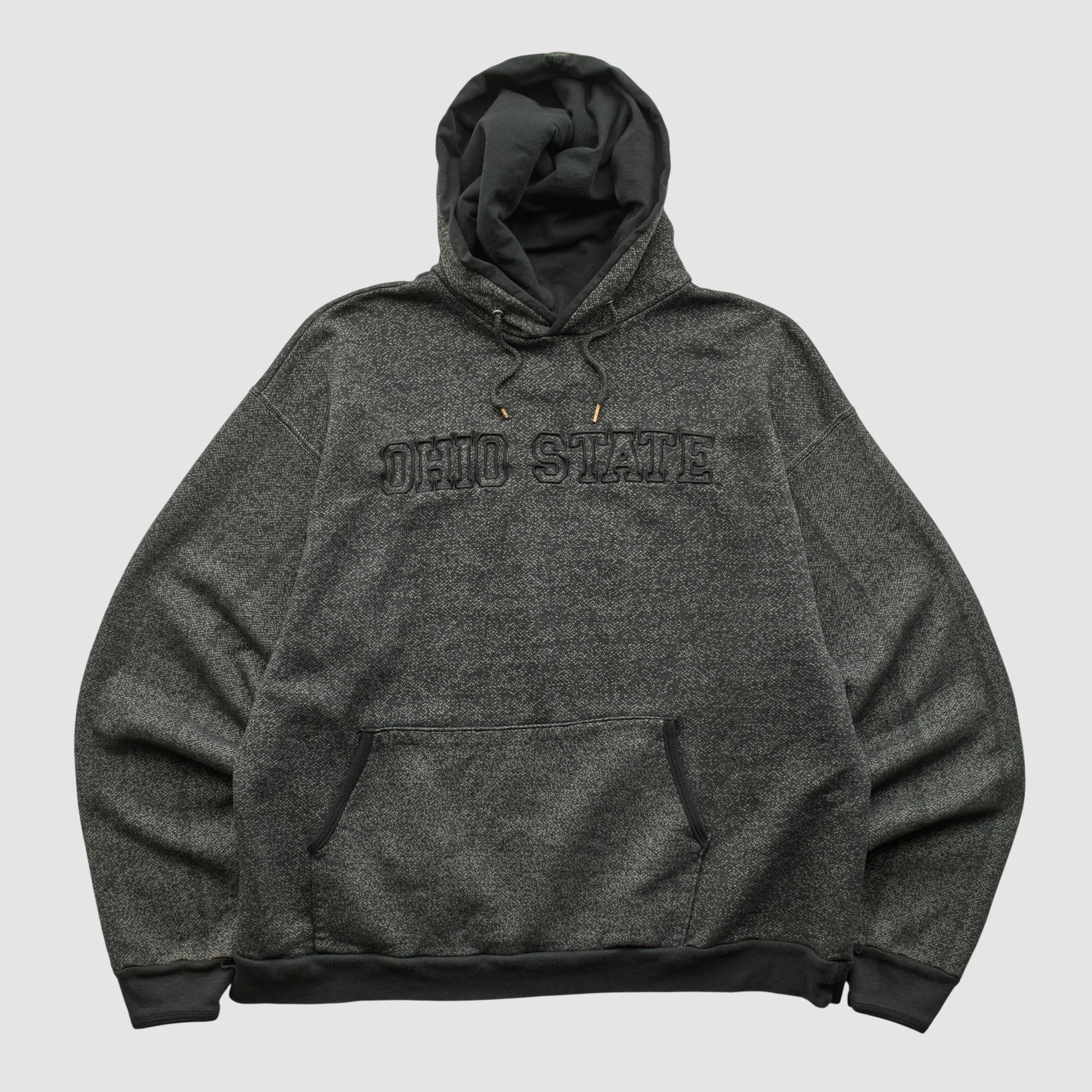 Ohio State Buckeyes CH Sport 90s Hooded Pullover Sweatshirt - Dark Heather Gray - XS
